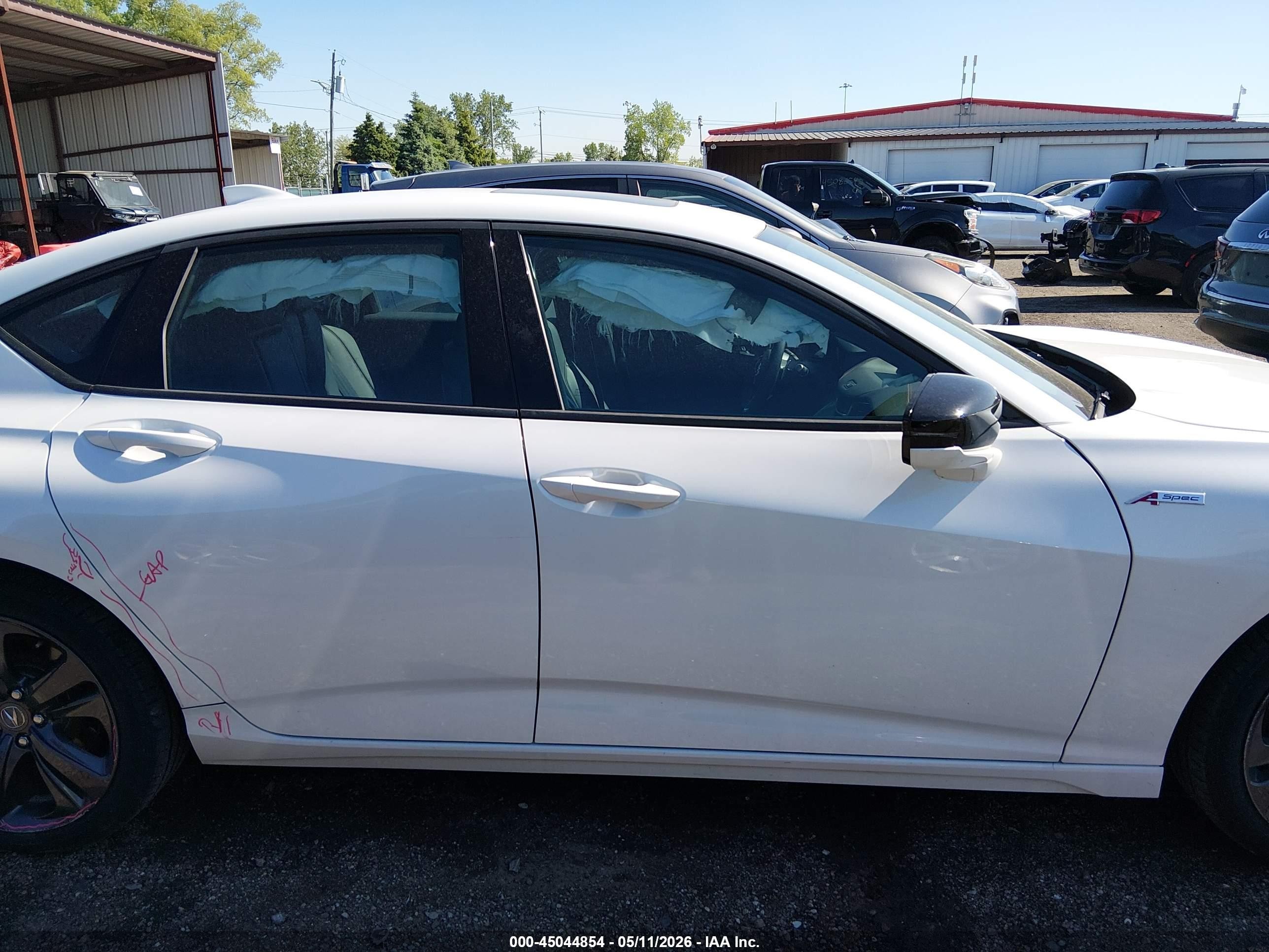2023 Acura Tlx A-spec Package White vin: 19UUB6F59PA000327