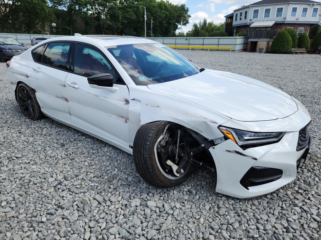 2022 Acura Tlx Tech A Белый vin: 19UUB6F5XNA002357