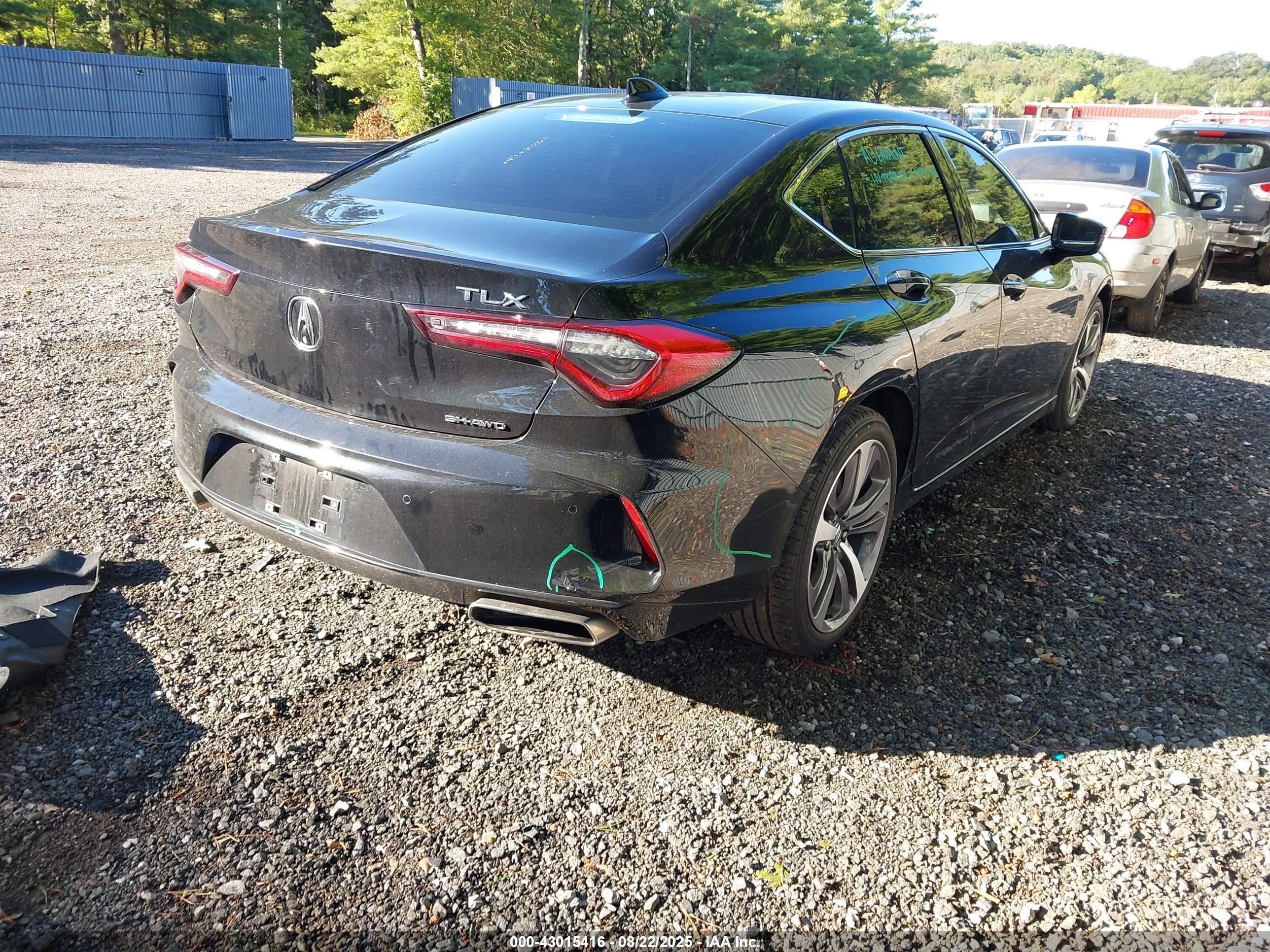 2021 Acura Tlx Advance Package Черный vin: 19UUB6F66MA010964