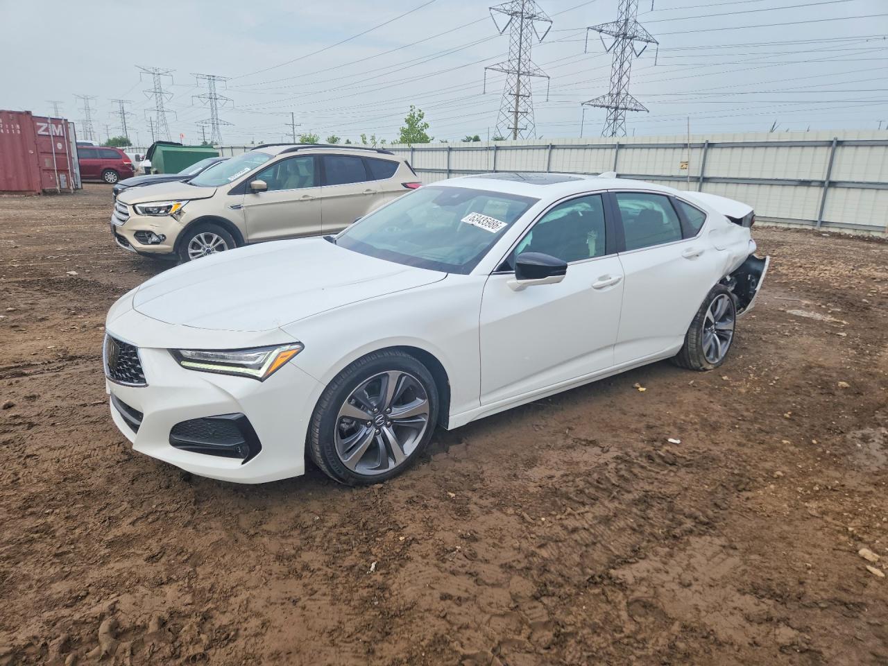 2023 Acura Tlx Advance Белый vin: 19UUB6F67PA003364