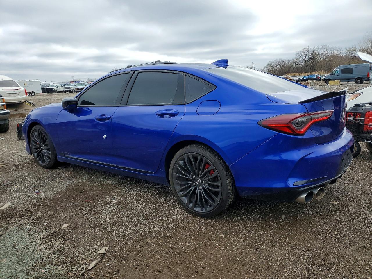 2021 Acura Tlx Type S Синий vin: 19UUB7F08MA001894