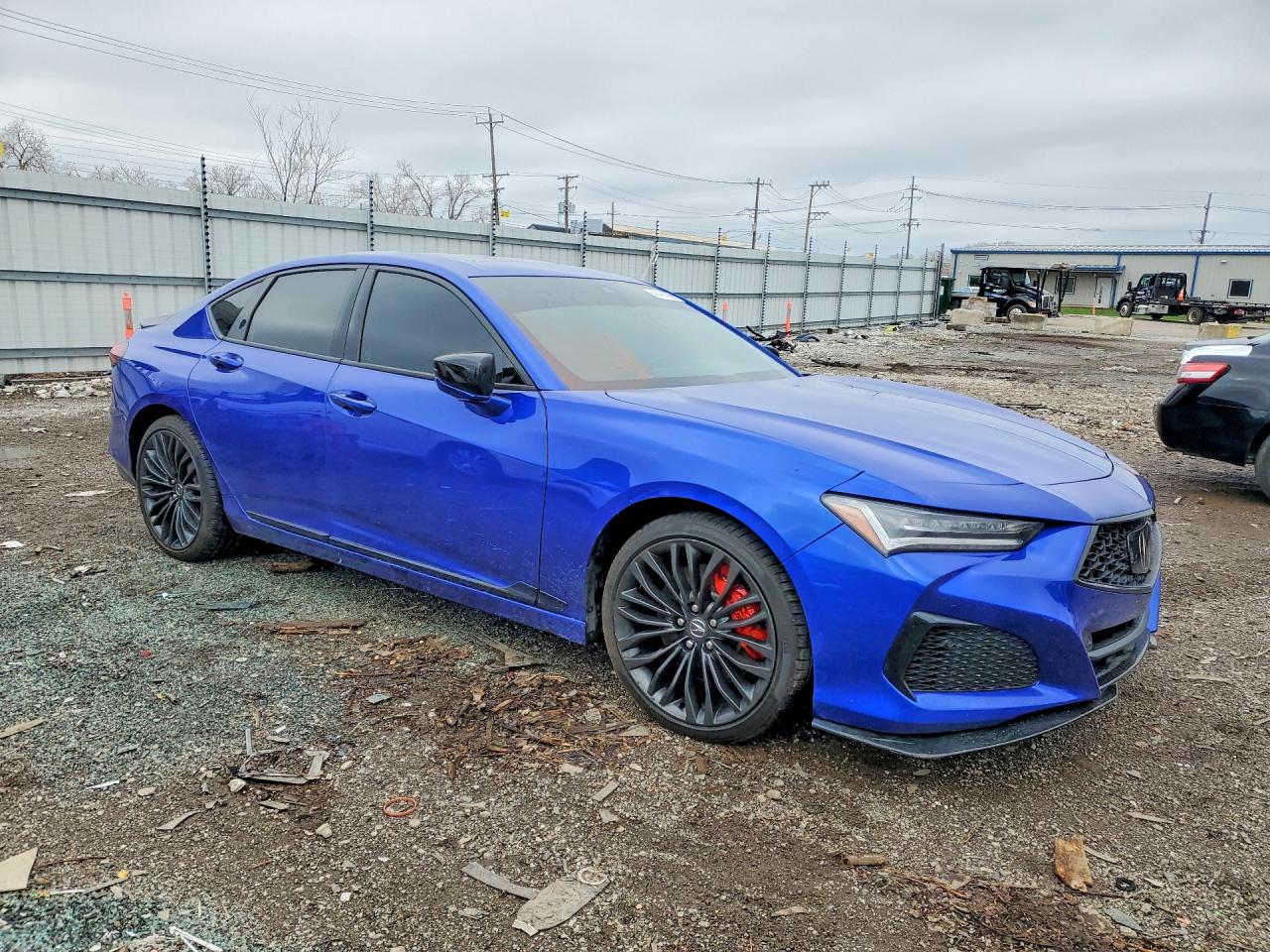 2021 Acura Tlx Type S Синий vin: 19UUB7F08MA001894