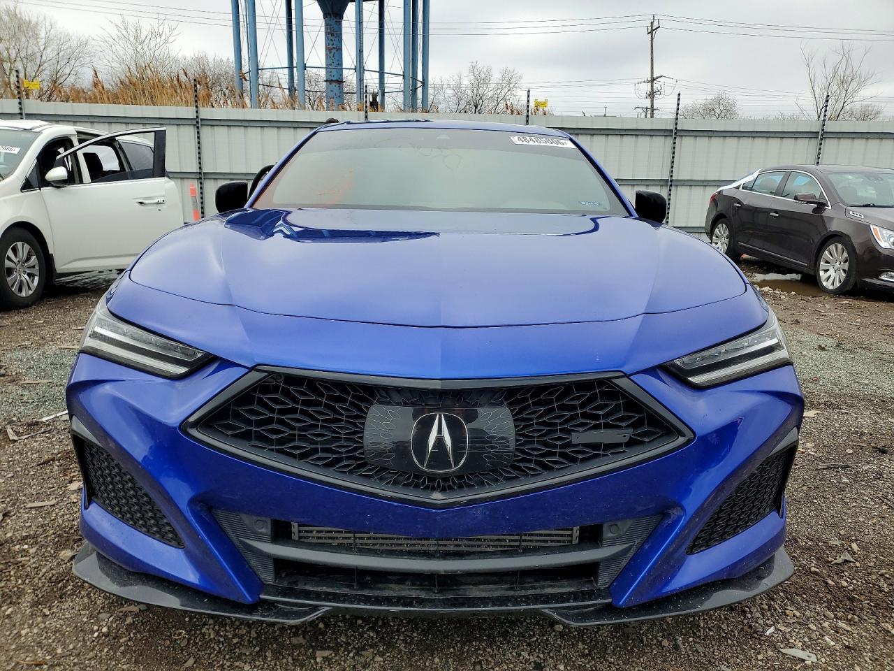 2021 Acura Tlx Type S Синий vin: 19UUB7F08MA001894