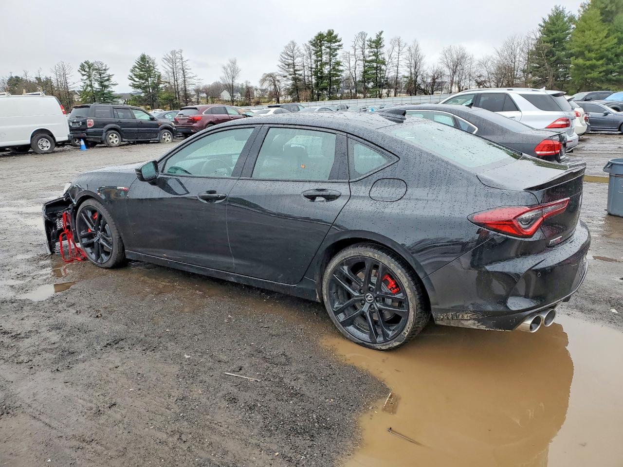 2025 Acura Tlx Type S Черный vin: 19UUB7F08SA001231