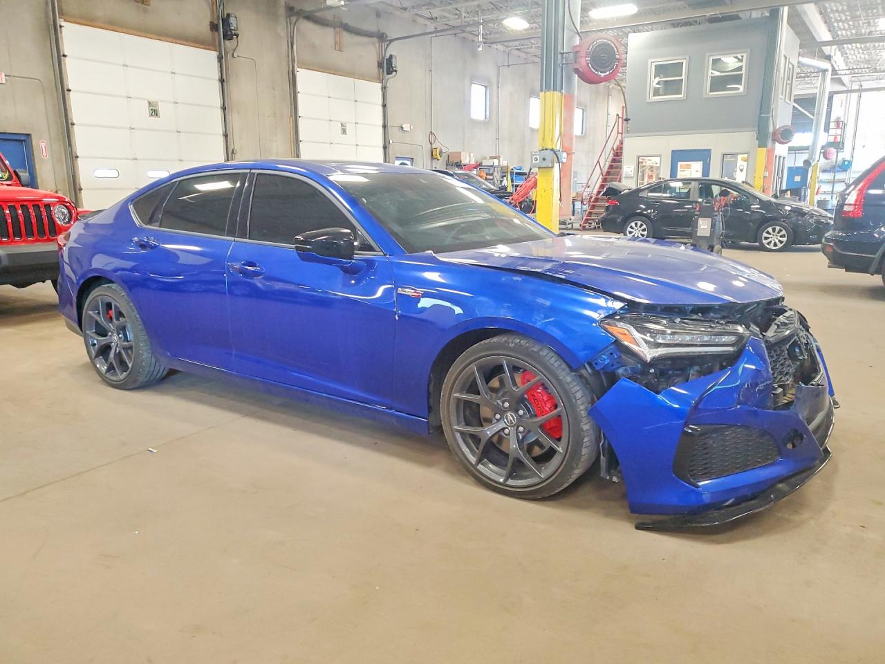 2022 Acura Tlx Type S Синий vin: 19UUB7F90NA002084