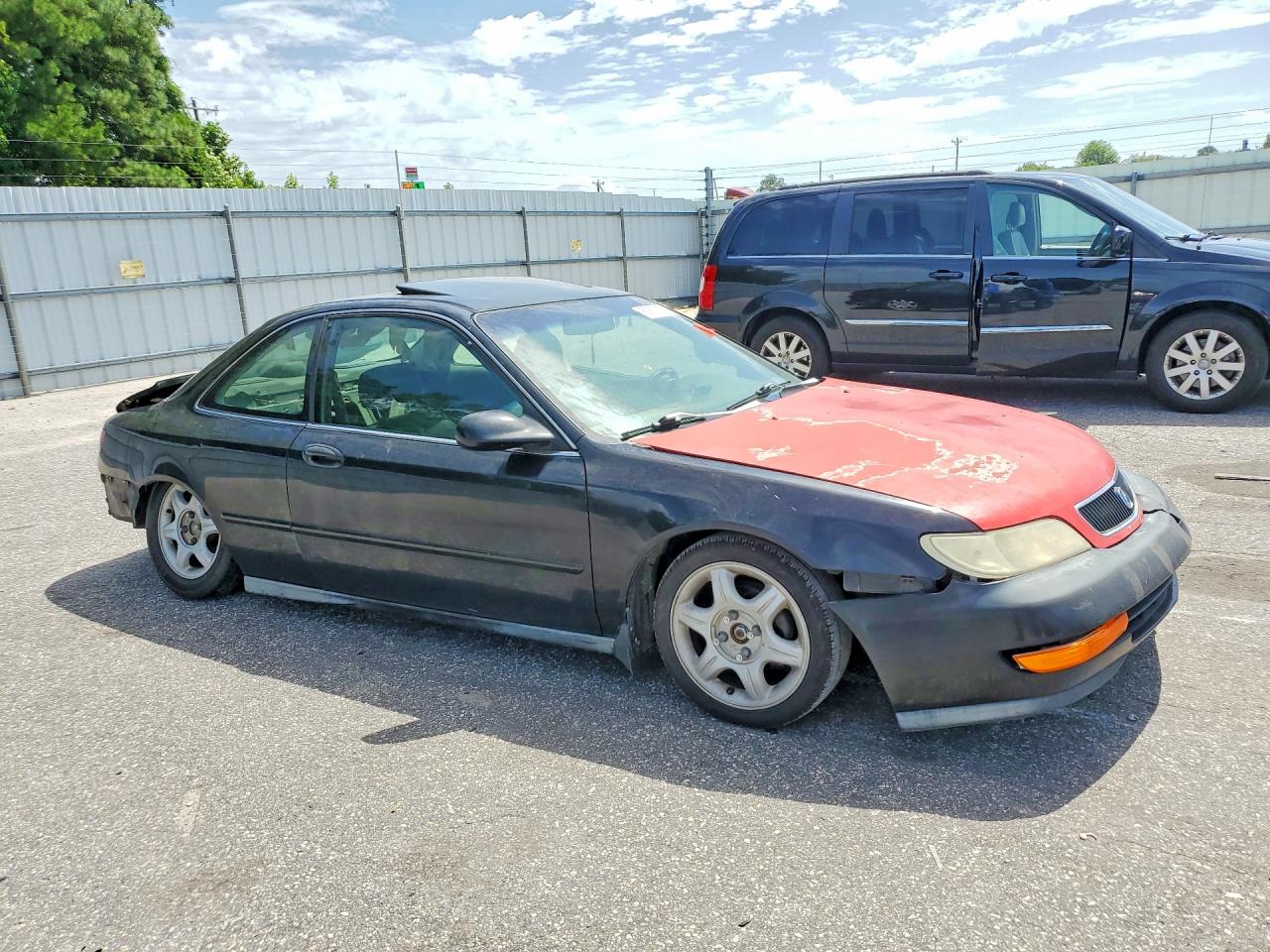 1997 Acura 2.2cl Black vin: 19UYA1154VL012546