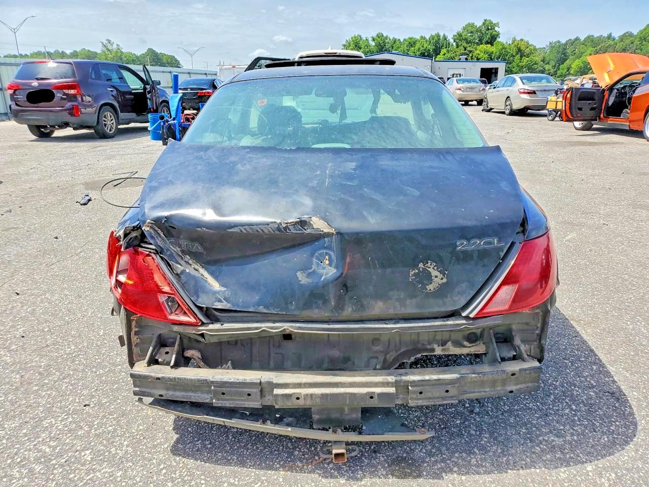 1997 Acura 2.2cl Black vin: 19UYA1154VL012546