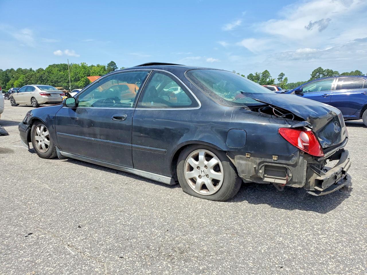 1997 Acura 2.2cl Black vin: 19UYA1154VL012546