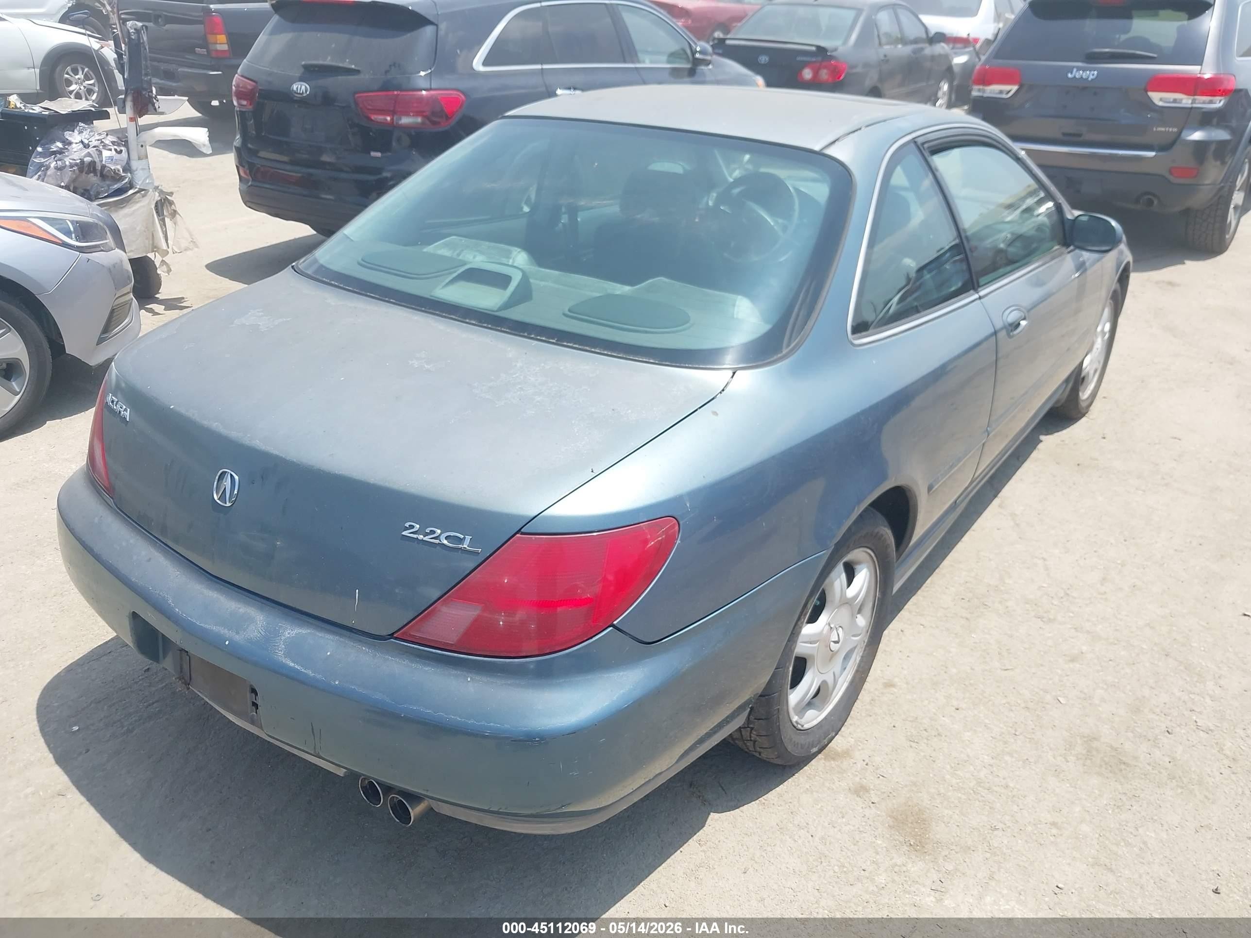 1997 Acura Cl 2.2 Light Blue vin: 19UYA1159VL020836