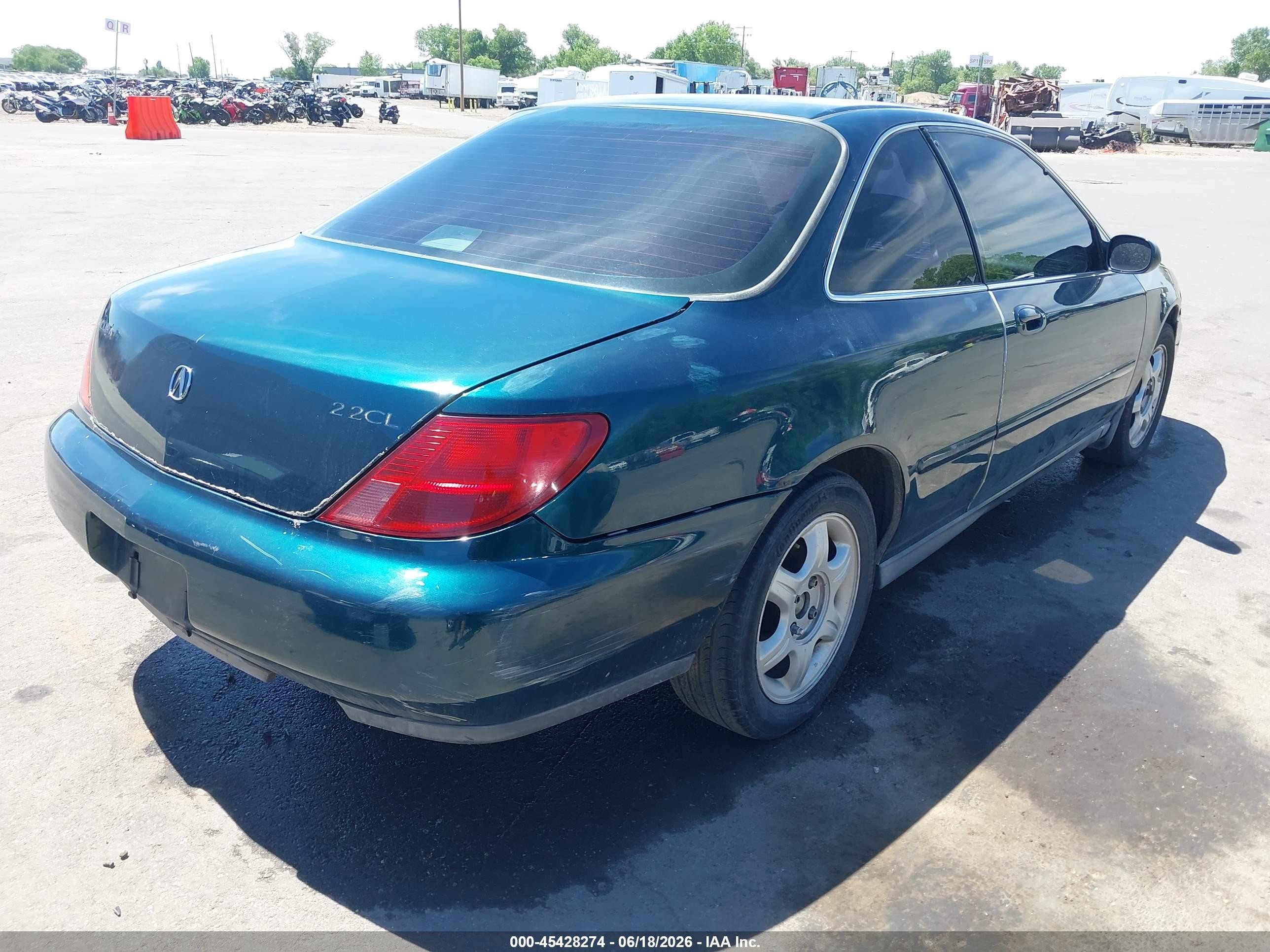1997 Acura Cl 2.2 Green vin: 19UYA125XVL016423