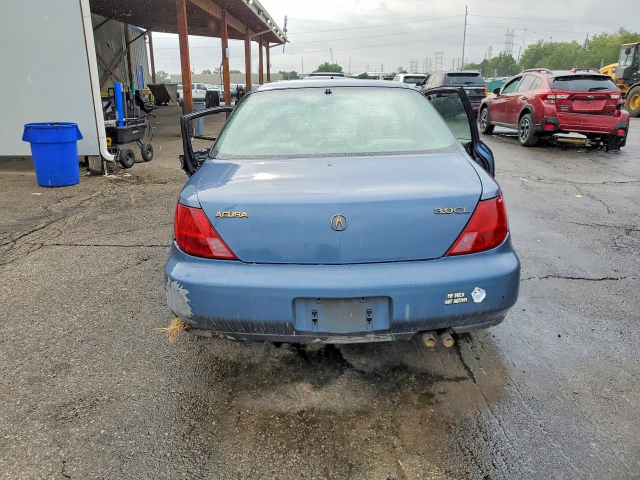 1997 Acura 3.0cl Blue vin: 19UYA2258VL010786