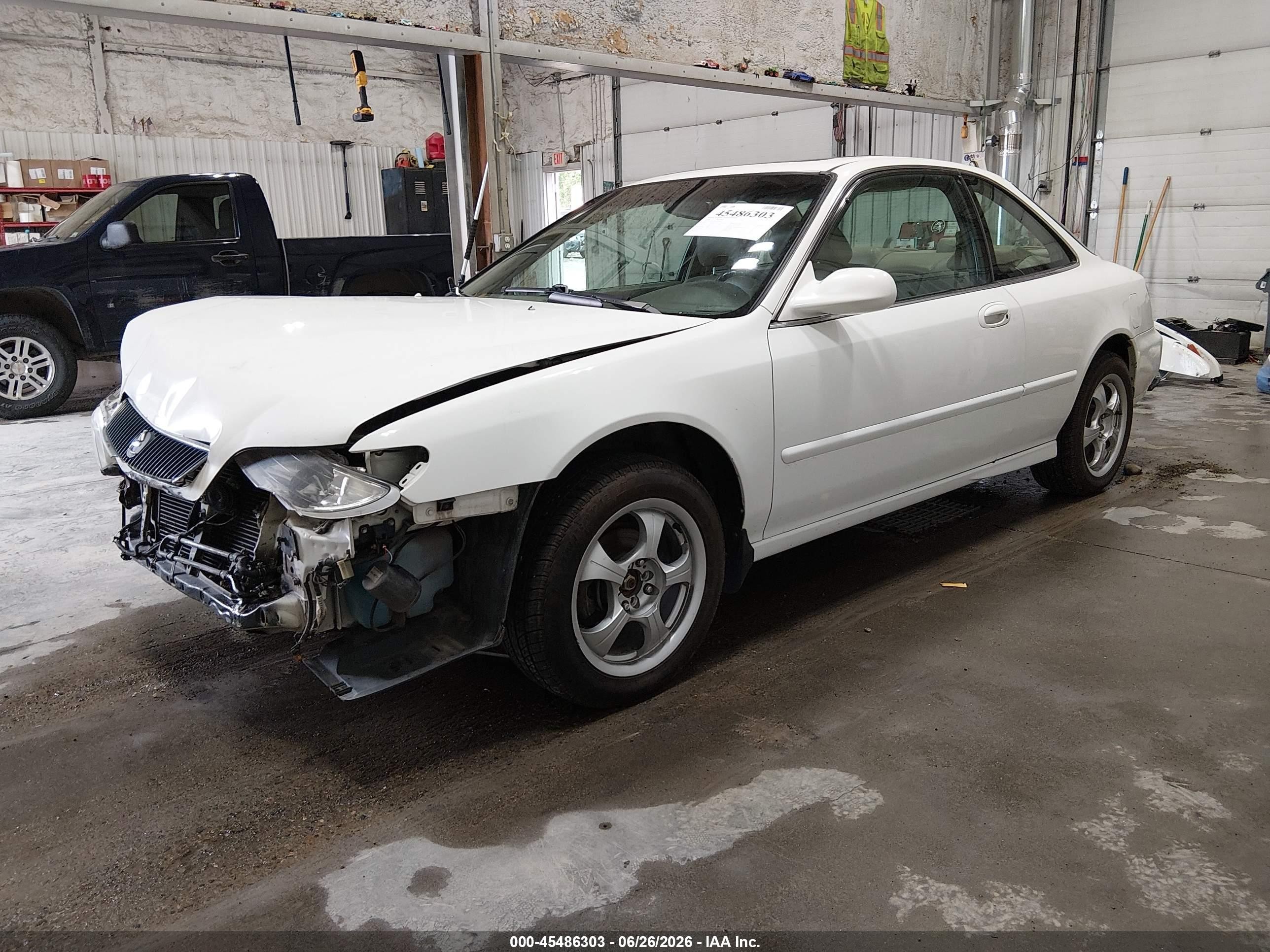 1998 Acura Cl 2.3 White vin: 19UYA3257WL002413