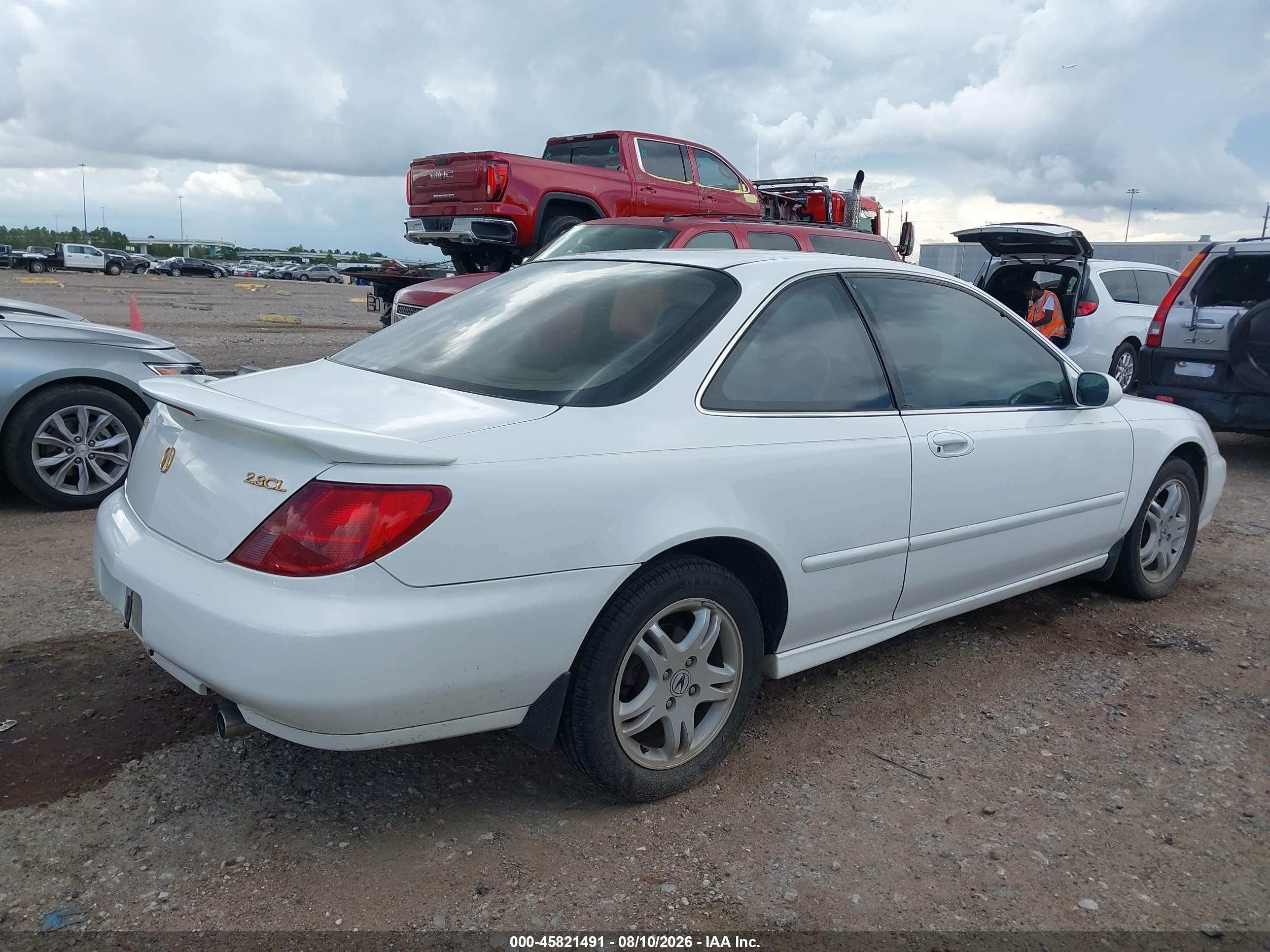 1999 Acura Cl 2.3 White vin: 19UYA325XXL007672