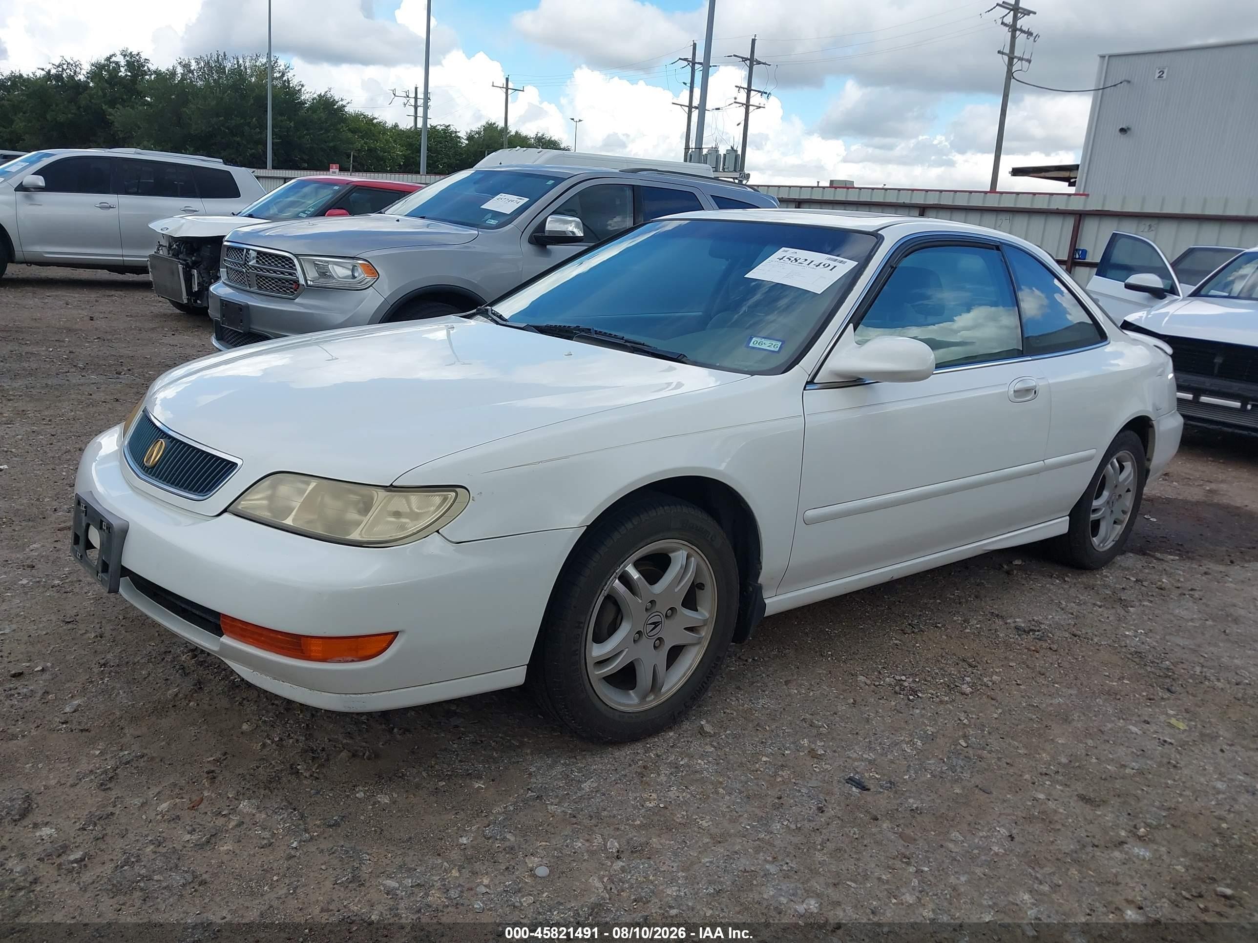 1999 Acura Cl 2.3 White vin: 19UYA325XXL007672