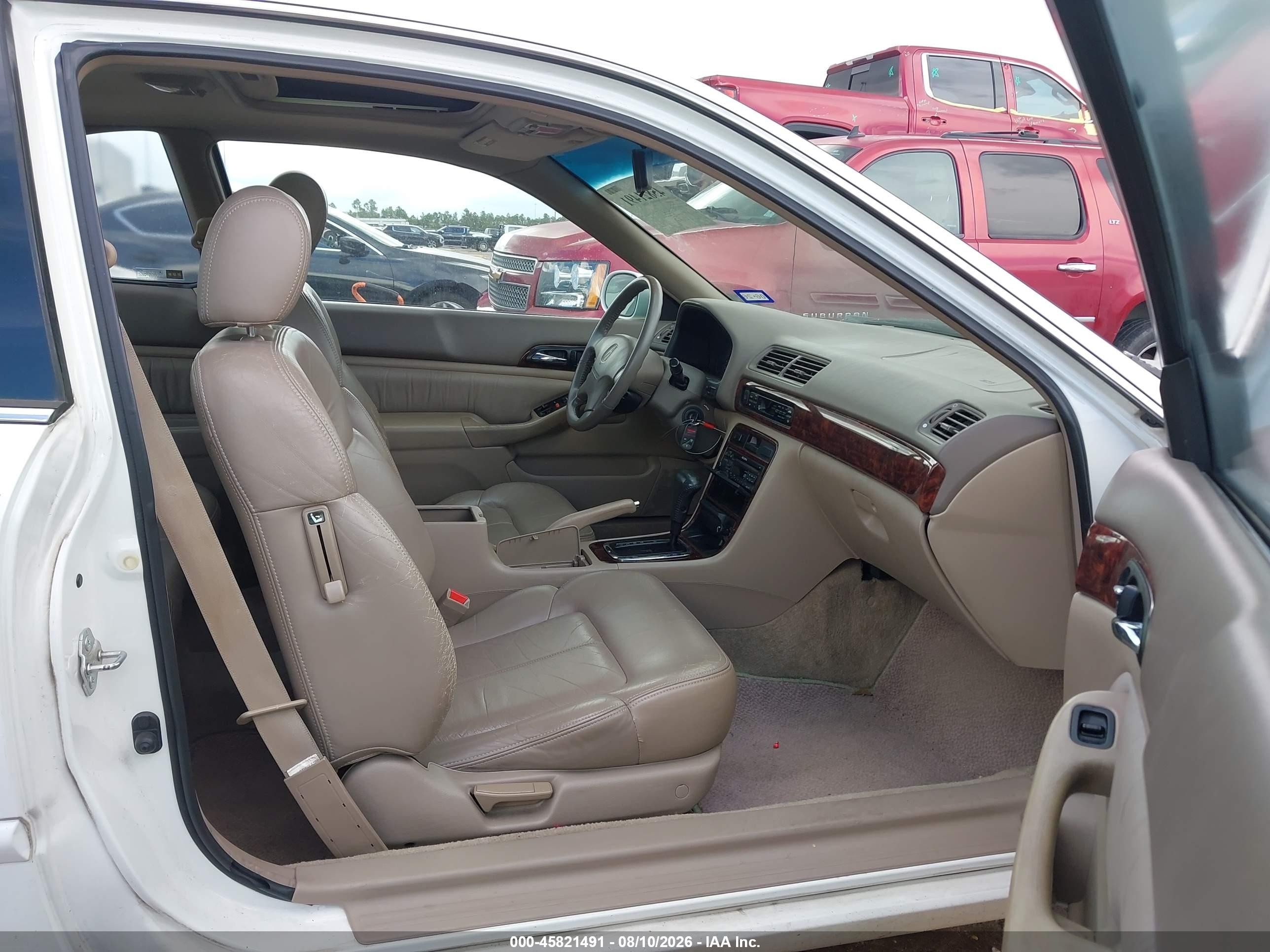 1999 Acura Cl 2.3 White vin: 19UYA325XXL007672