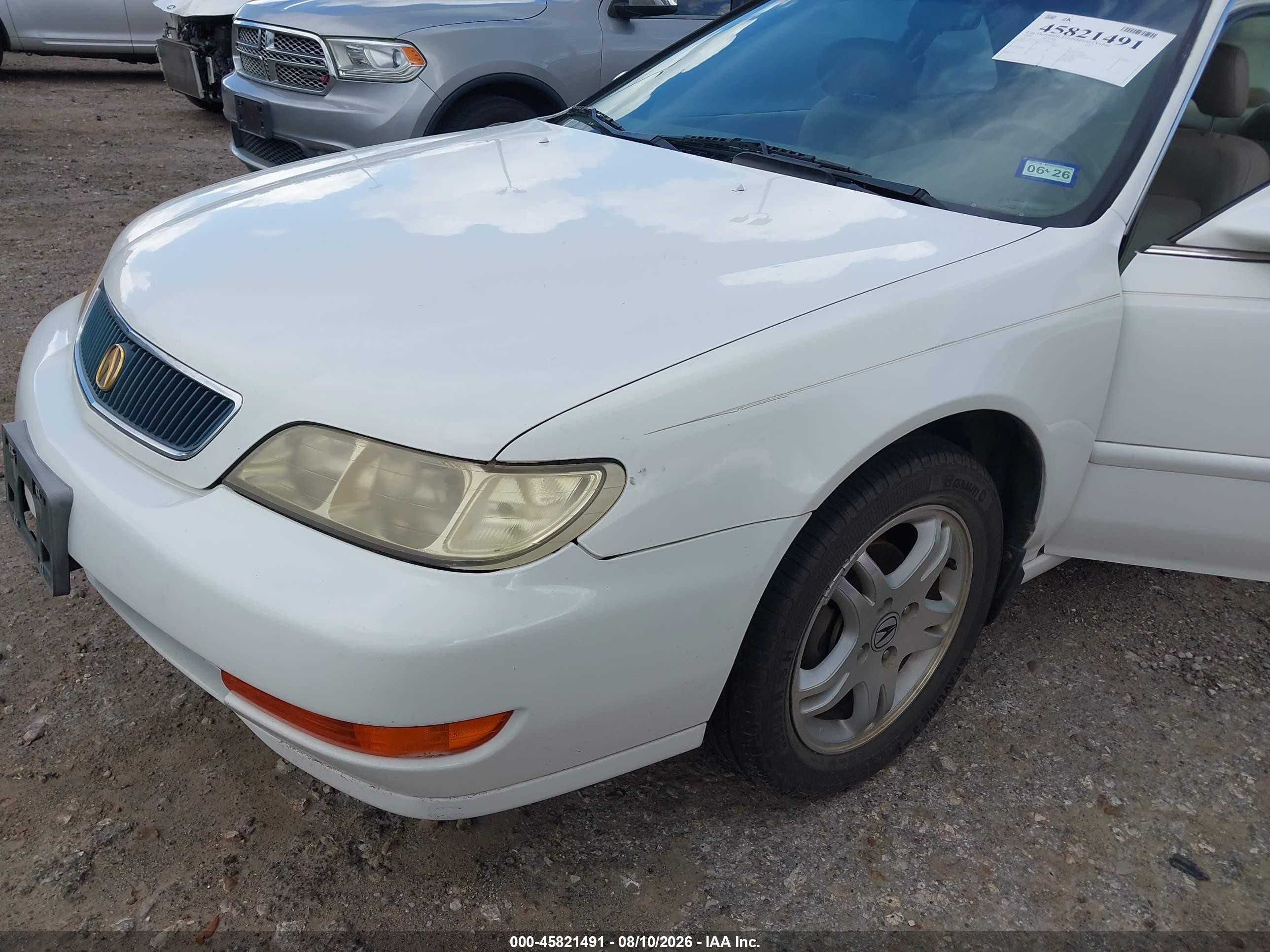 1999 Acura Cl 2.3 White vin: 19UYA325XXL007672