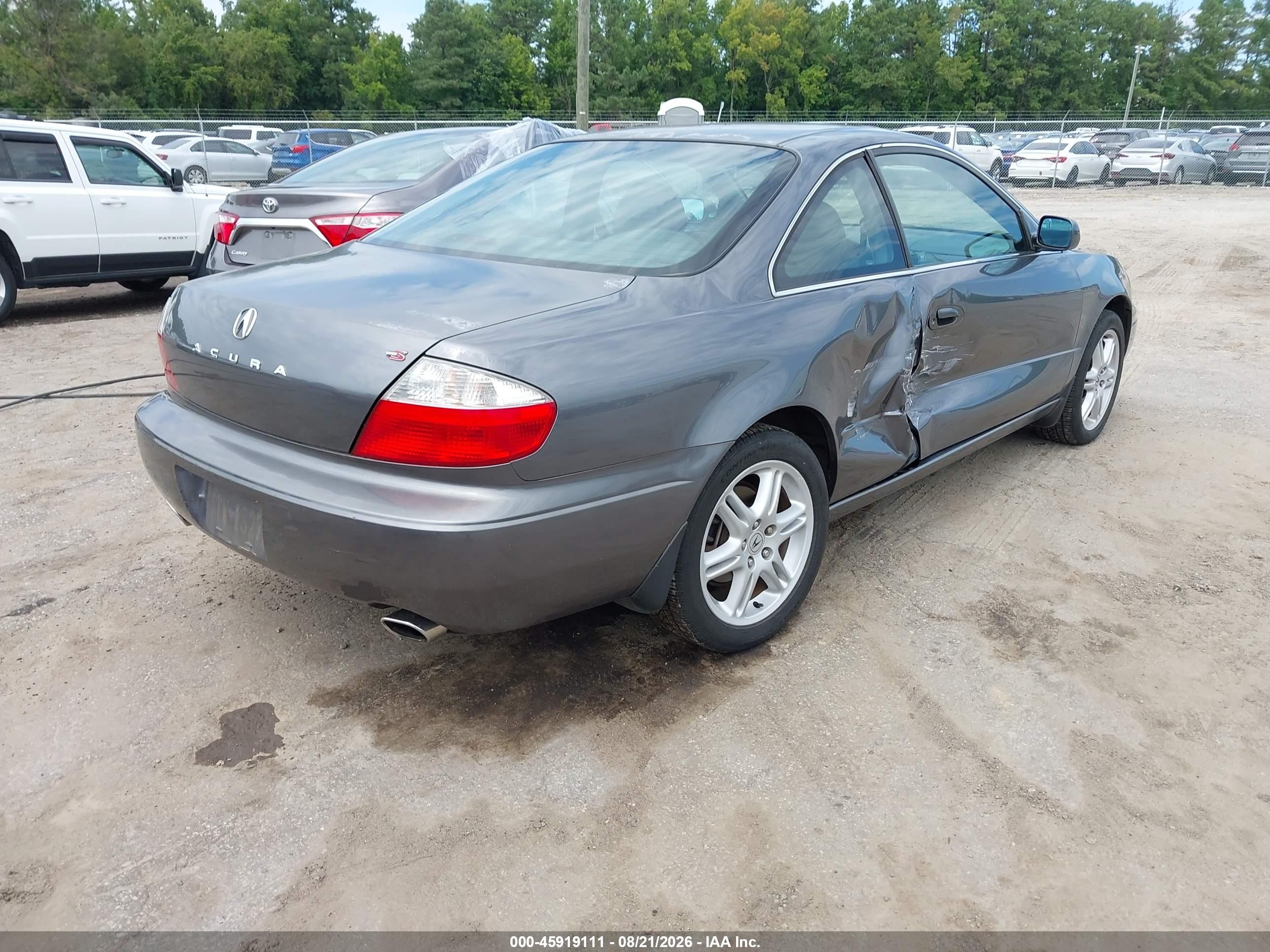 2003 Acura Cl 3.2 Type S Manual Gray vin: 19UYA41653A012543