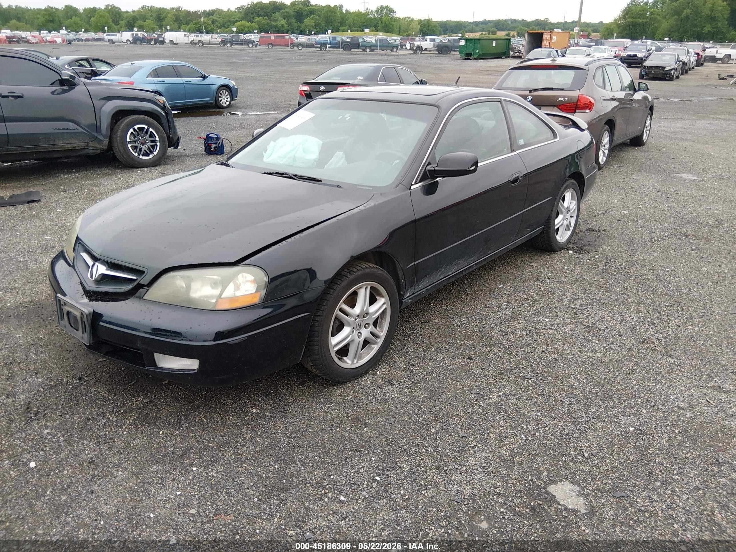 2003 Acura Cl 3.2 Type S Black vin: 19UYA41743A011277