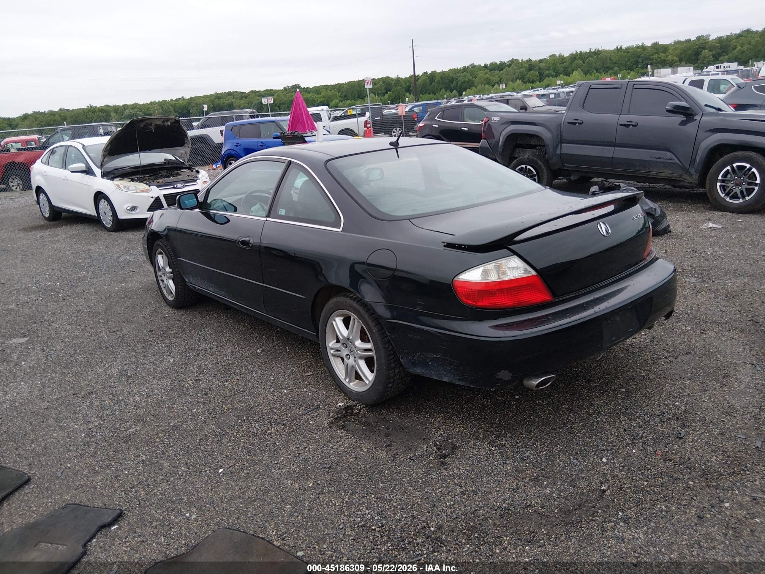 2003 Acura Cl 3.2 Type S Black vin: 19UYA41743A011277