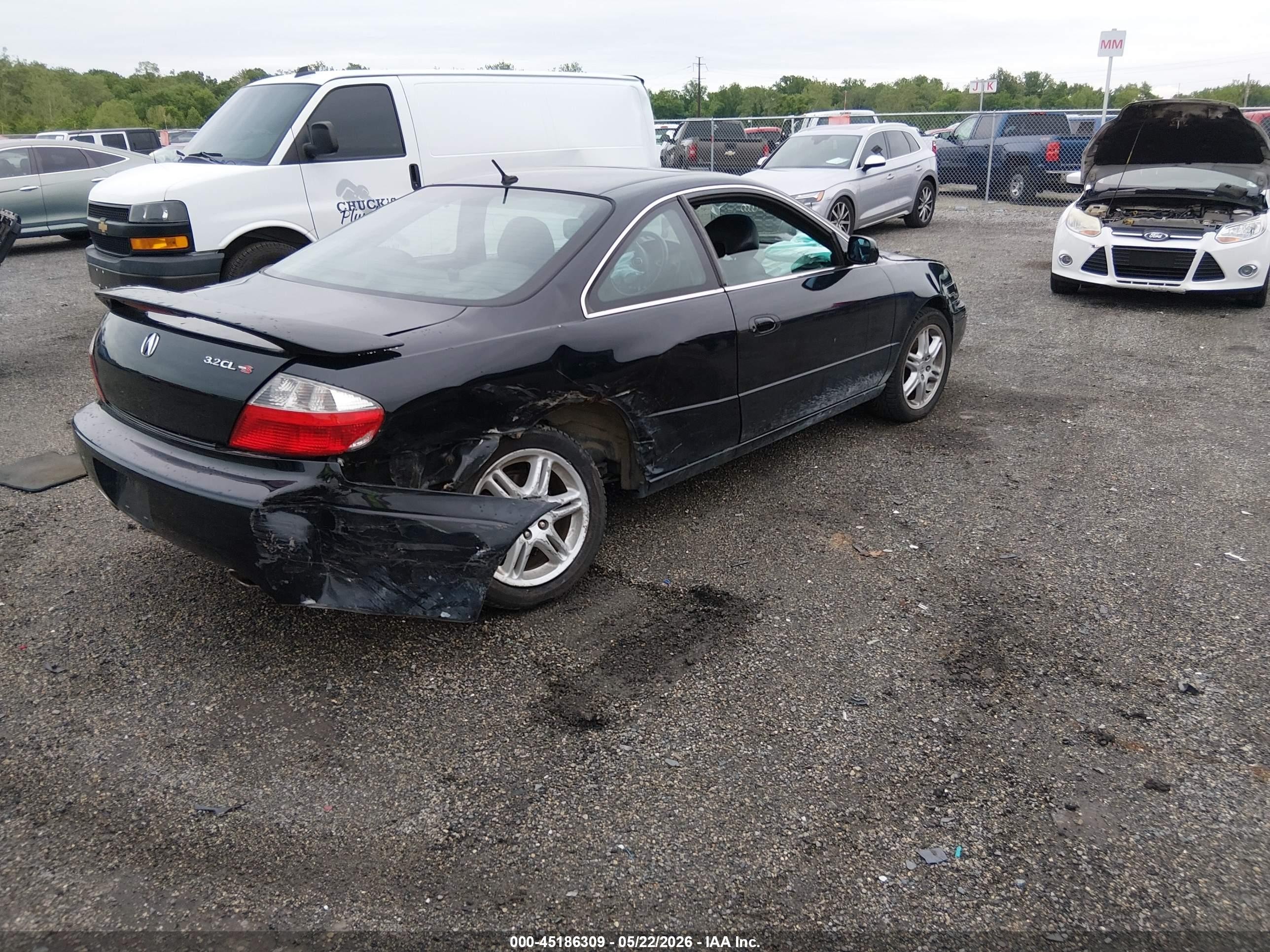 2003 Acura Cl 3.2 Type S Black vin: 19UYA41743A011277