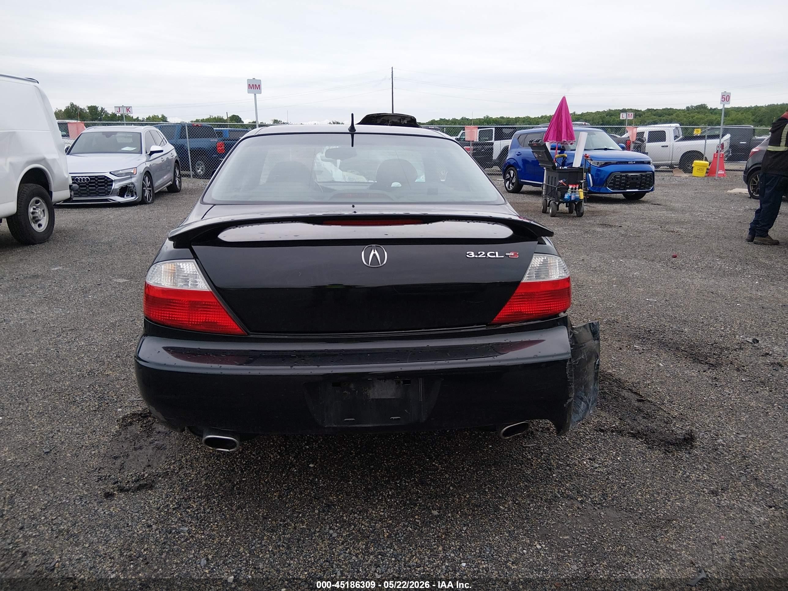 2003 Acura Cl 3.2 Type S Black vin: 19UYA41743A011277
