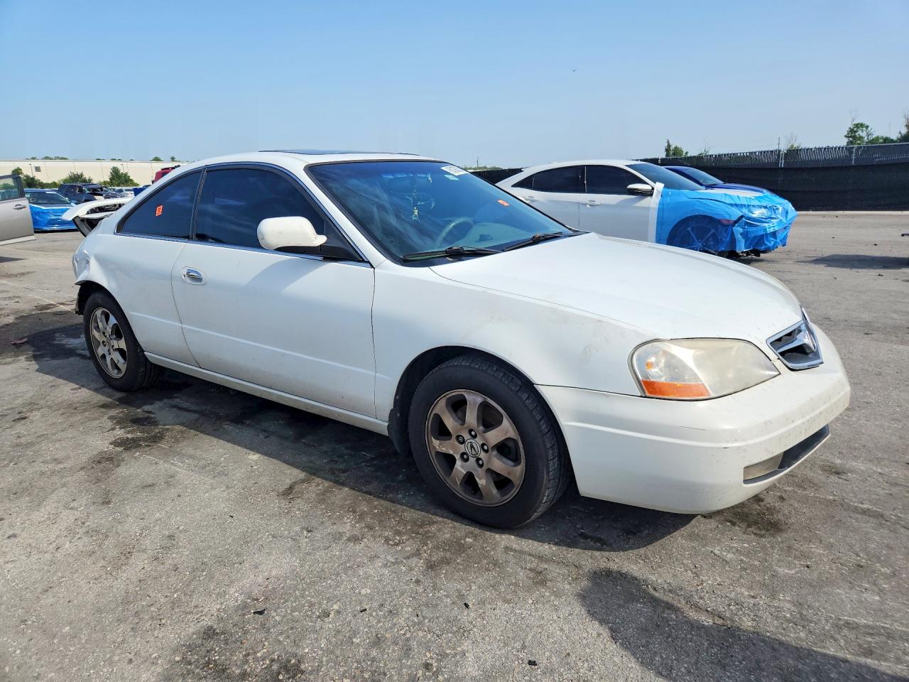 2001 Acura 3.2cl White vin: 19UYA42431A019792