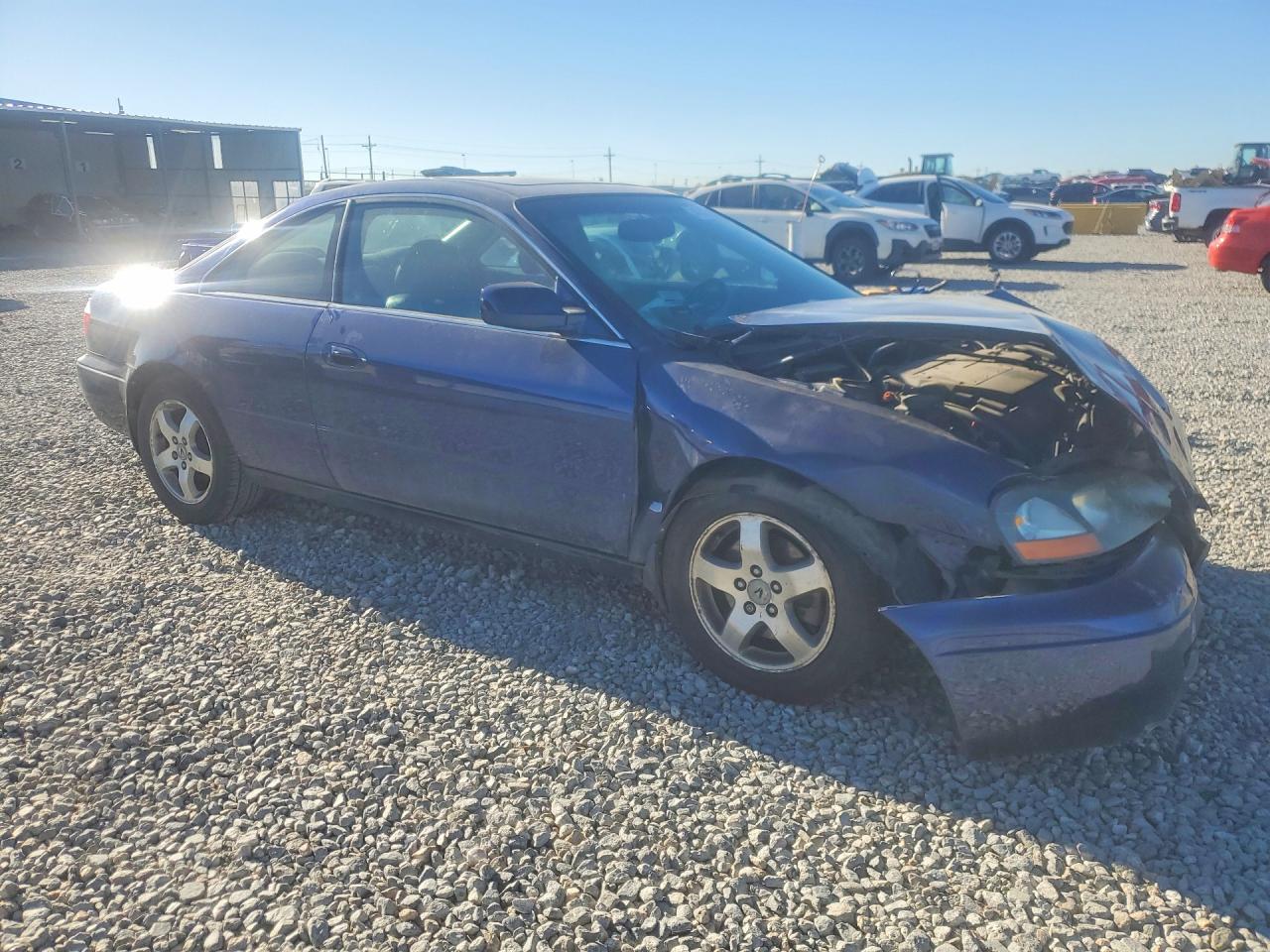 2003 Acura Cl Blue vin: 19UYA42433A010481
