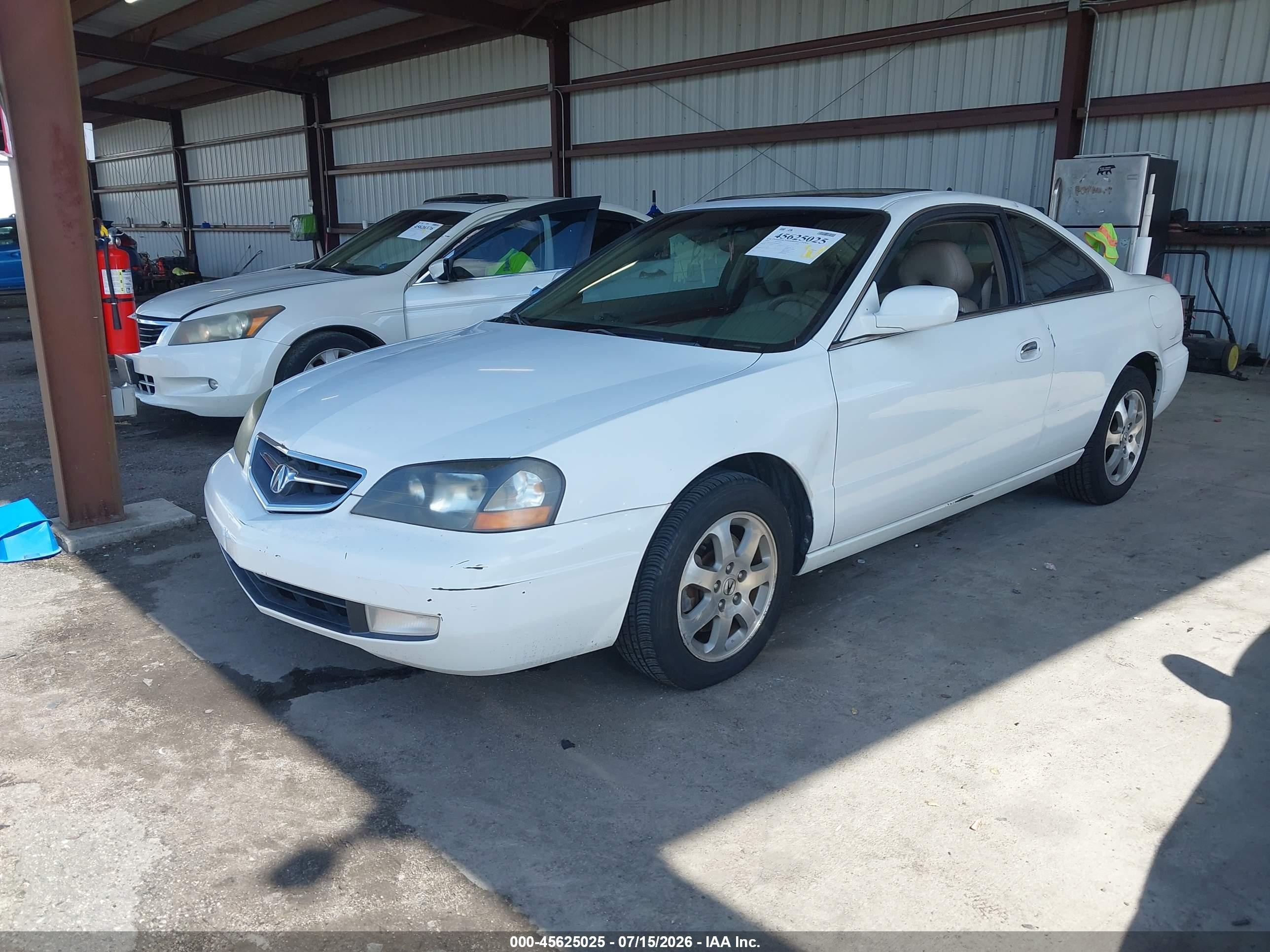 2002 Acura Cl 3.2 White vin: 19UYA42442A005451