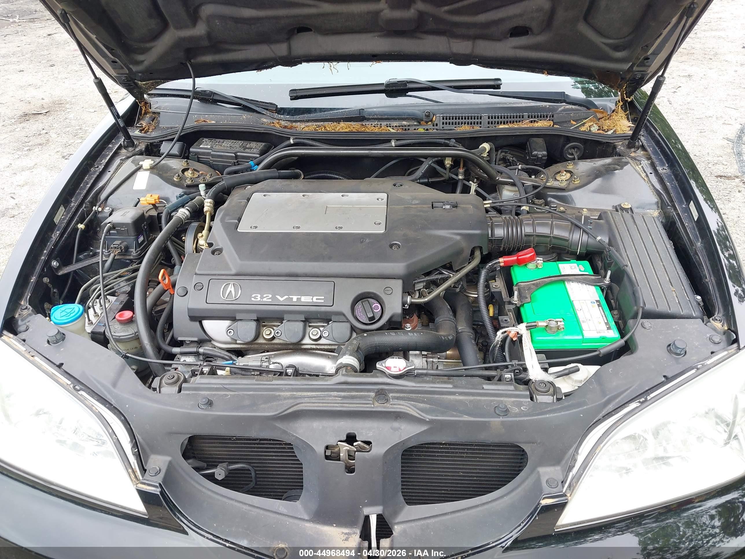 2002 Acura Cl 3.2 Black vin: 19UYA42462A004608