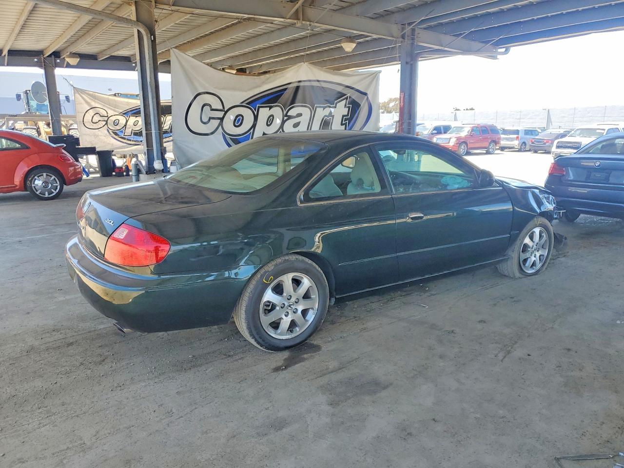 2001 Acura 3.2cl Green vin: 19UYA42471A022212