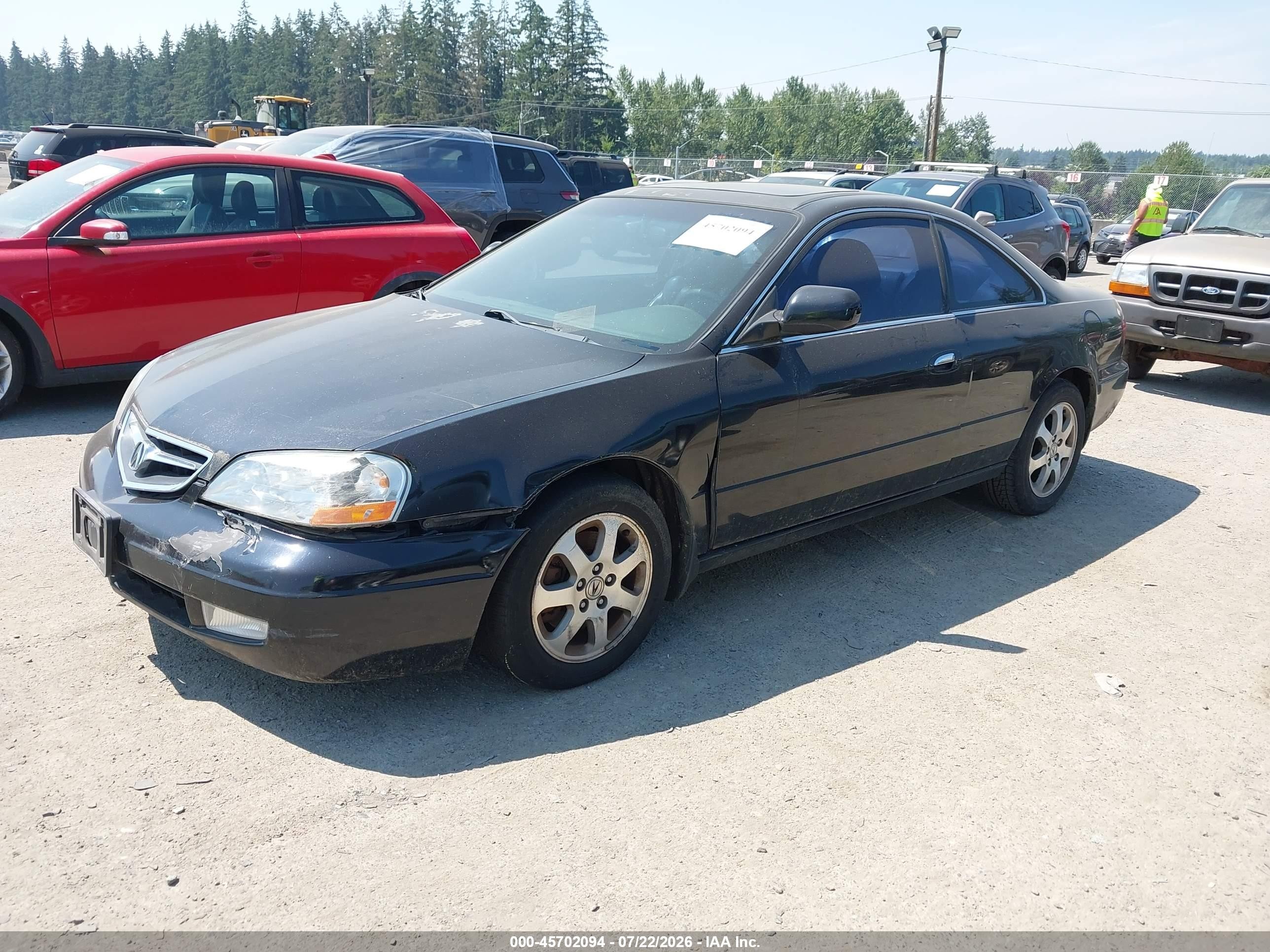2001 Acura Cl 3.2 Black vin: 19UYA424X1A002987