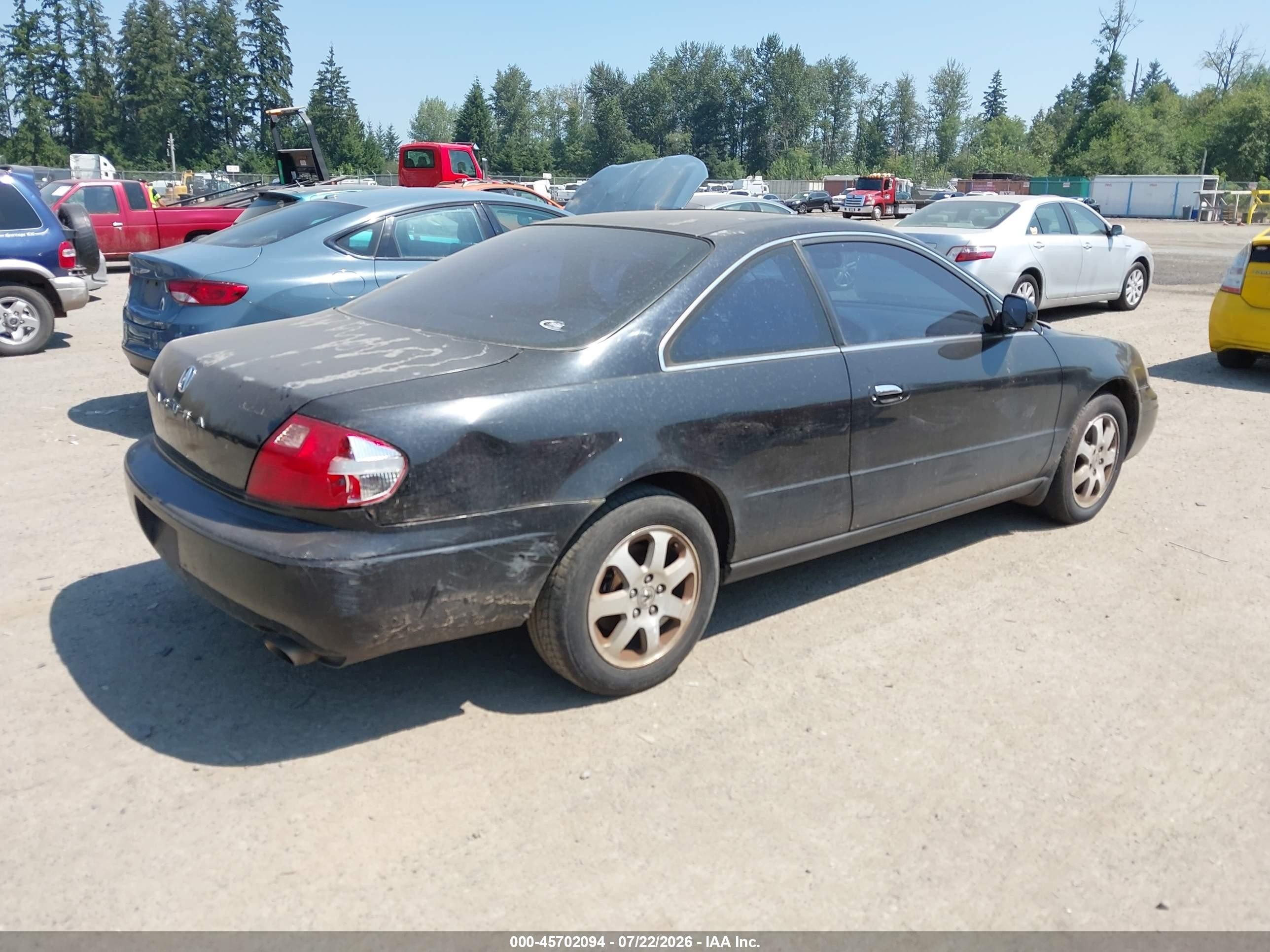 2001 Acura Cl 3.2 Black vin: 19UYA424X1A002987