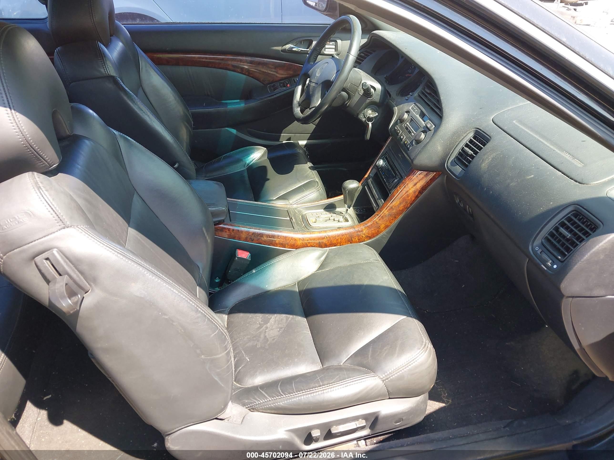 2001 Acura Cl 3.2 Black vin: 19UYA424X1A002987