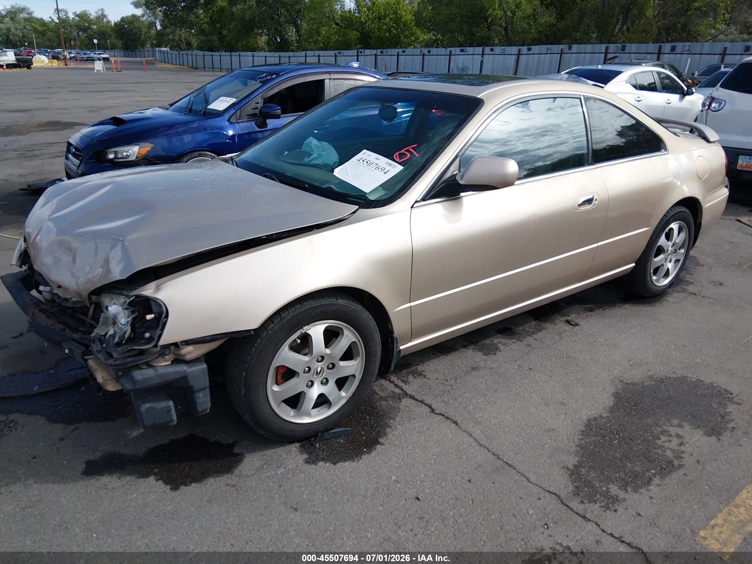 2001 Acura Cl 3.2 Beige vin: 19UYA42561A017074