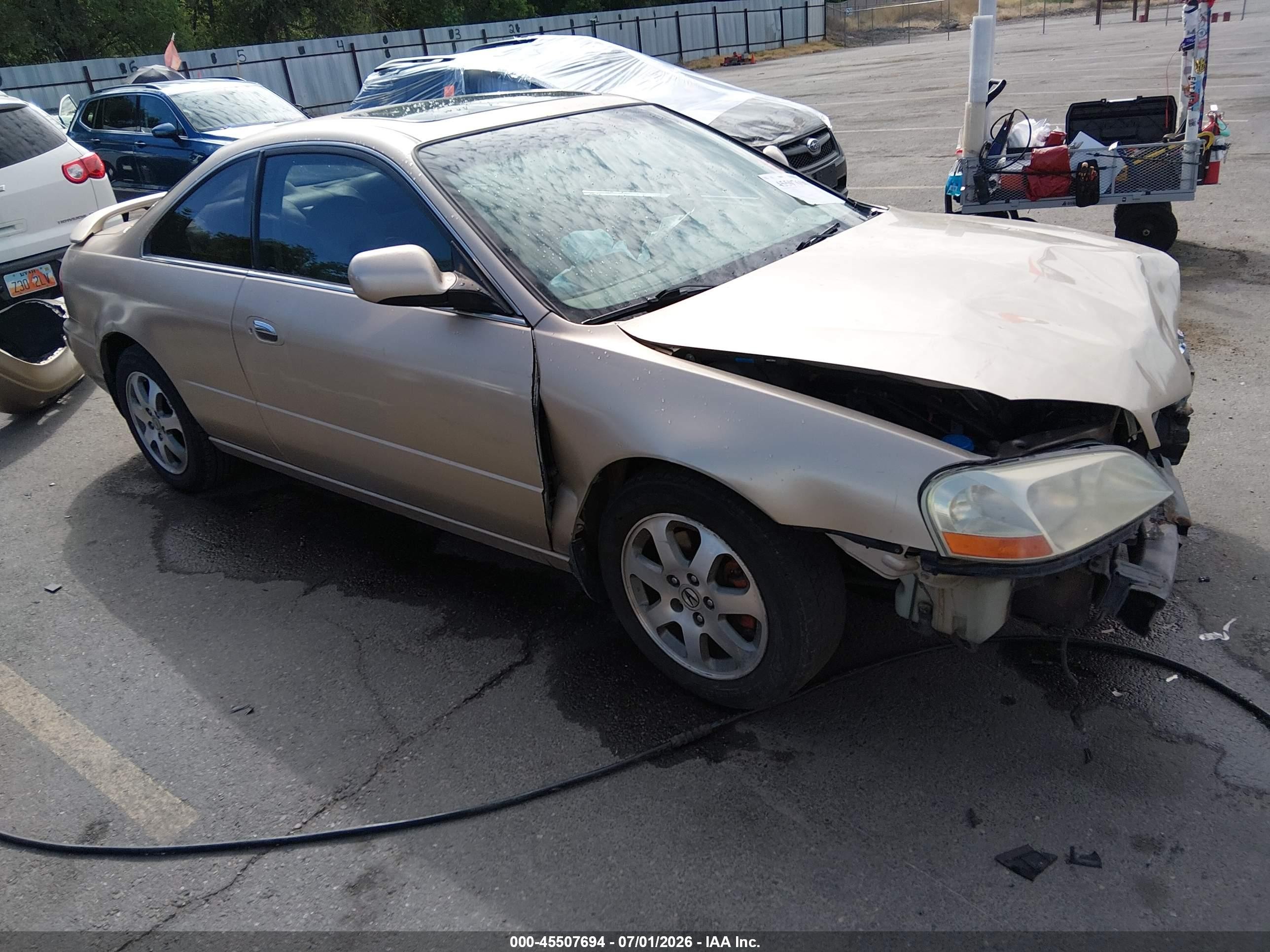 2001 Acura Cl 3.2 Beige vin: 19UYA42561A017074