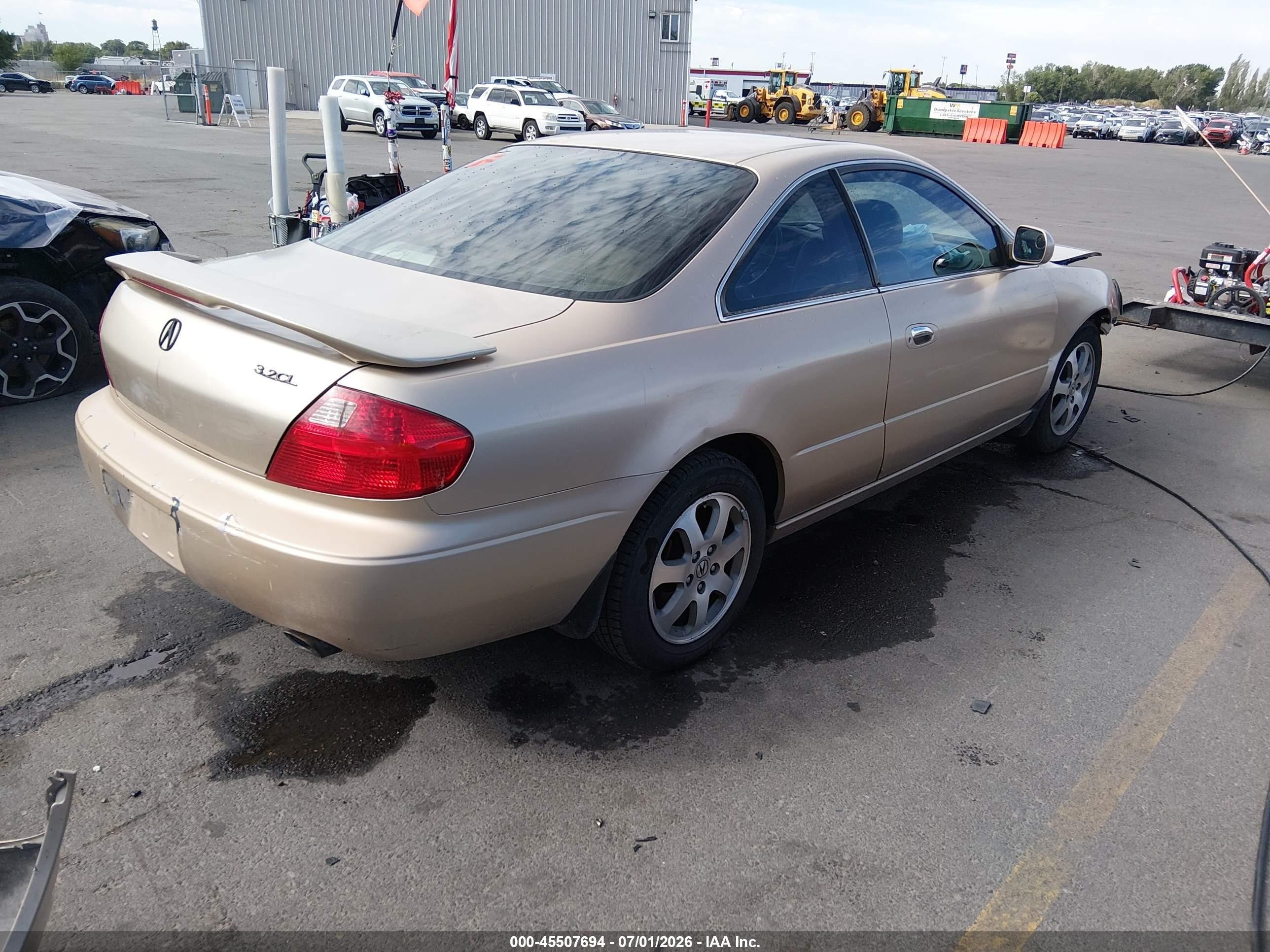2001 Acura Cl 3.2 Beige vin: 19UYA42561A017074