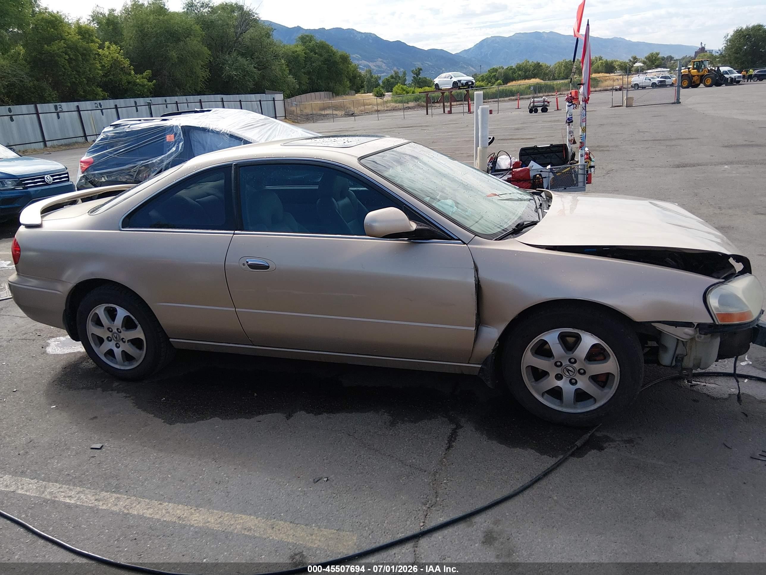 2001 Acura Cl 3.2 Beige vin: 19UYA42561A017074