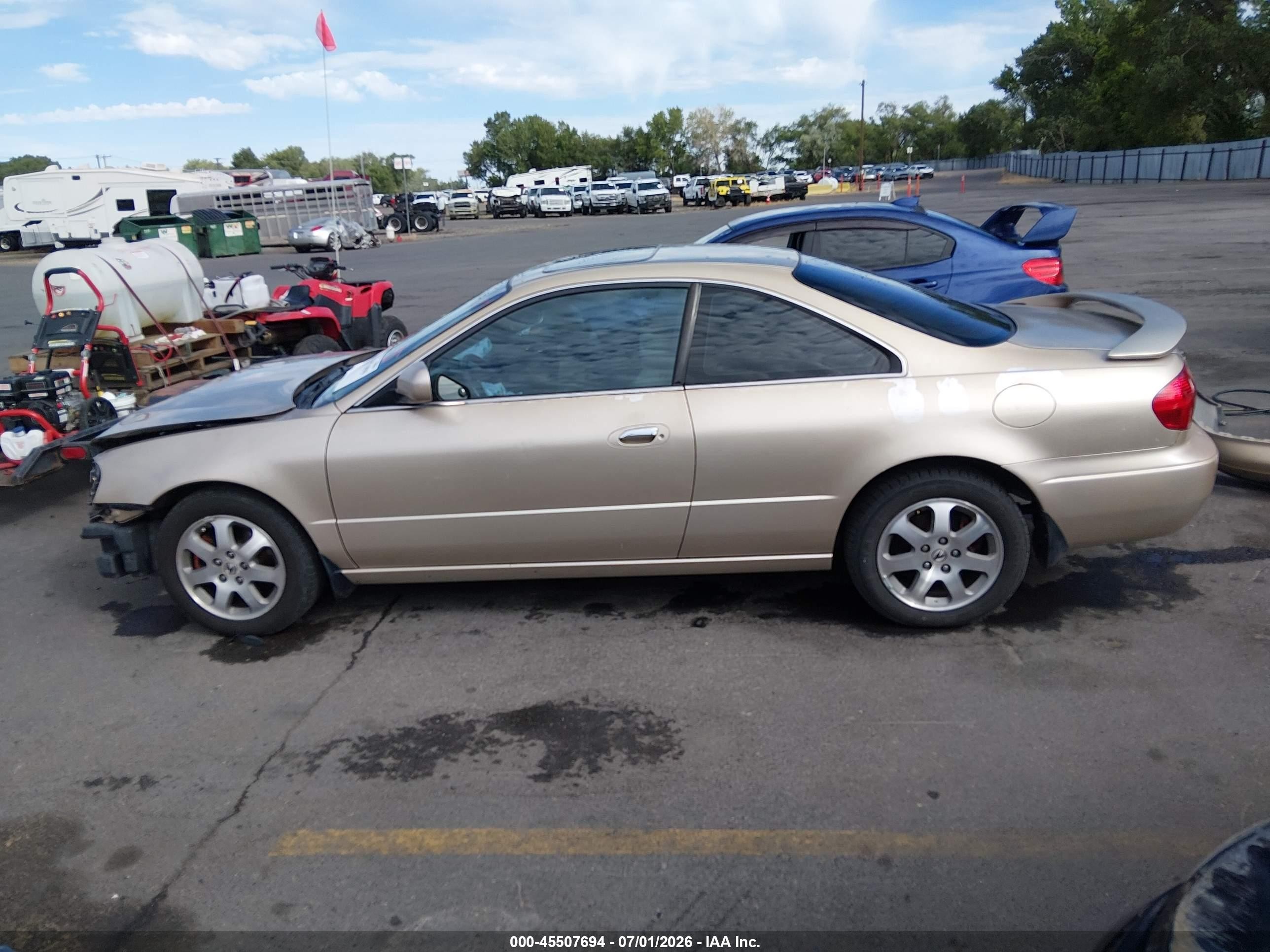 2001 Acura Cl 3.2 Beige vin: 19UYA42561A017074
