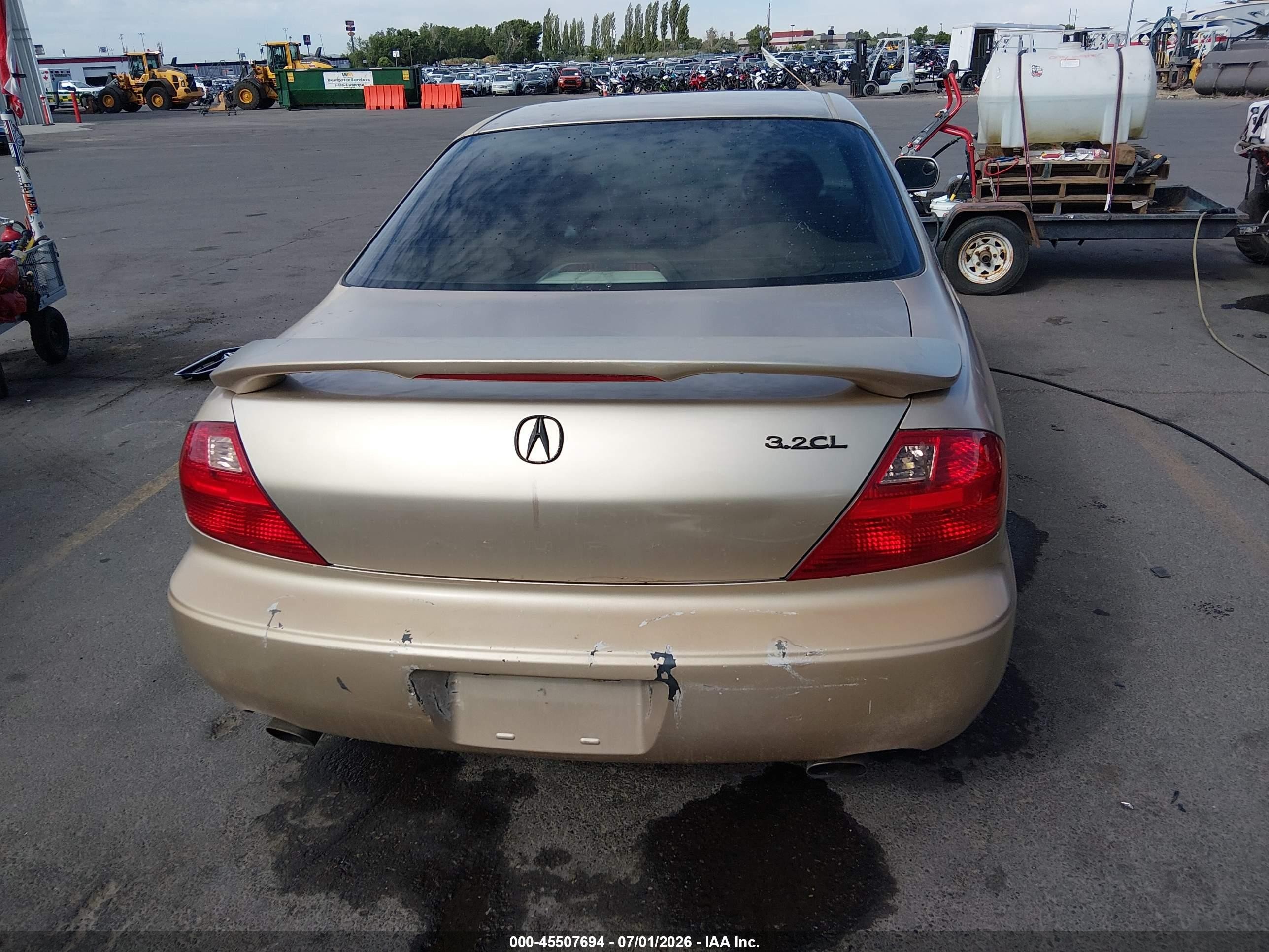 2001 Acura Cl 3.2 Beige vin: 19UYA42561A017074