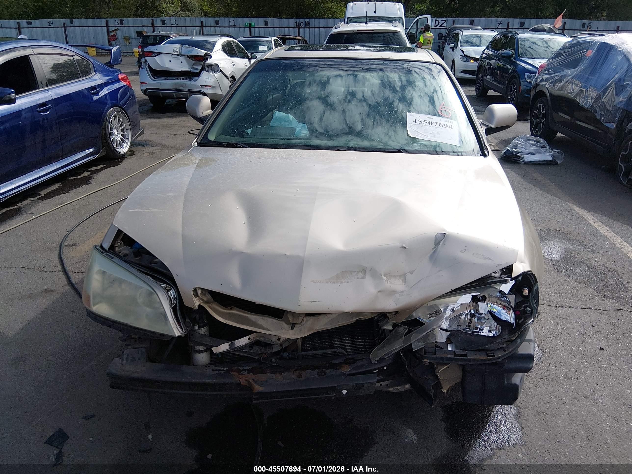 2001 Acura Cl 3.2 Beige vin: 19UYA42561A017074
