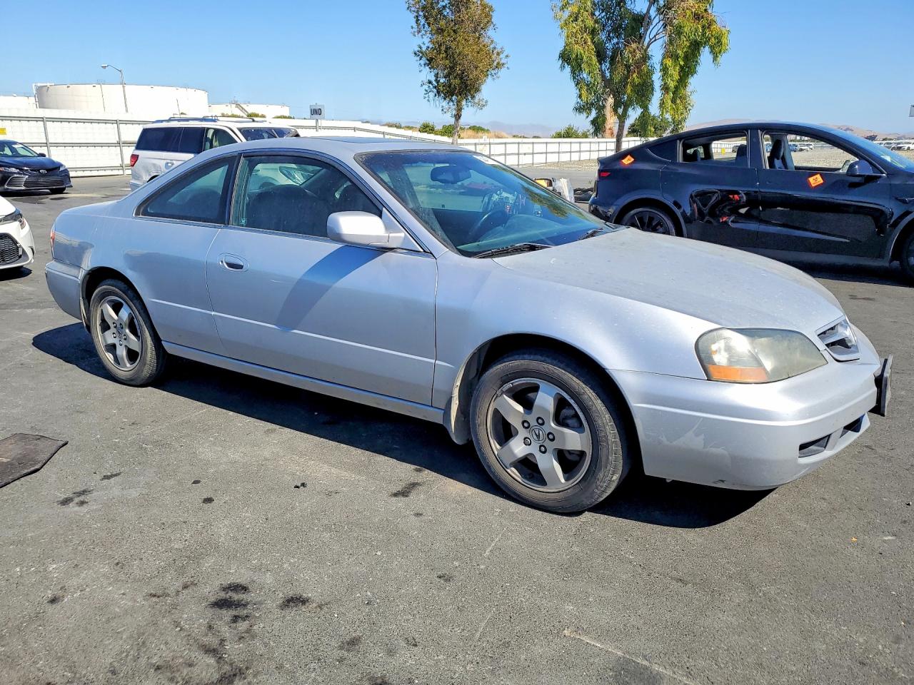2003 Acura 3.2cl Silver vin: 19UYA425X3A000975
