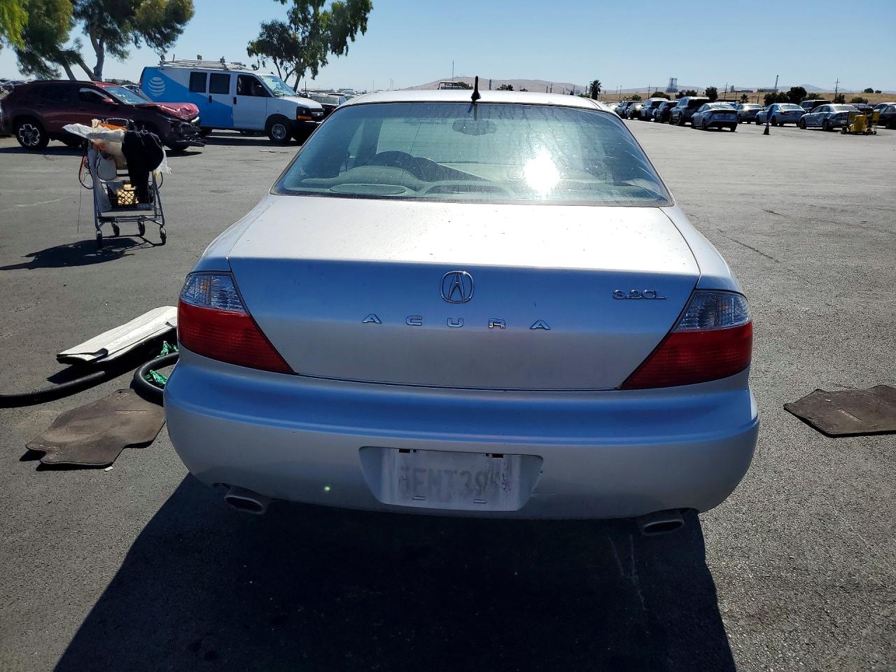 2003 Acura 3.2cl Silver vin: 19UYA425X3A000975