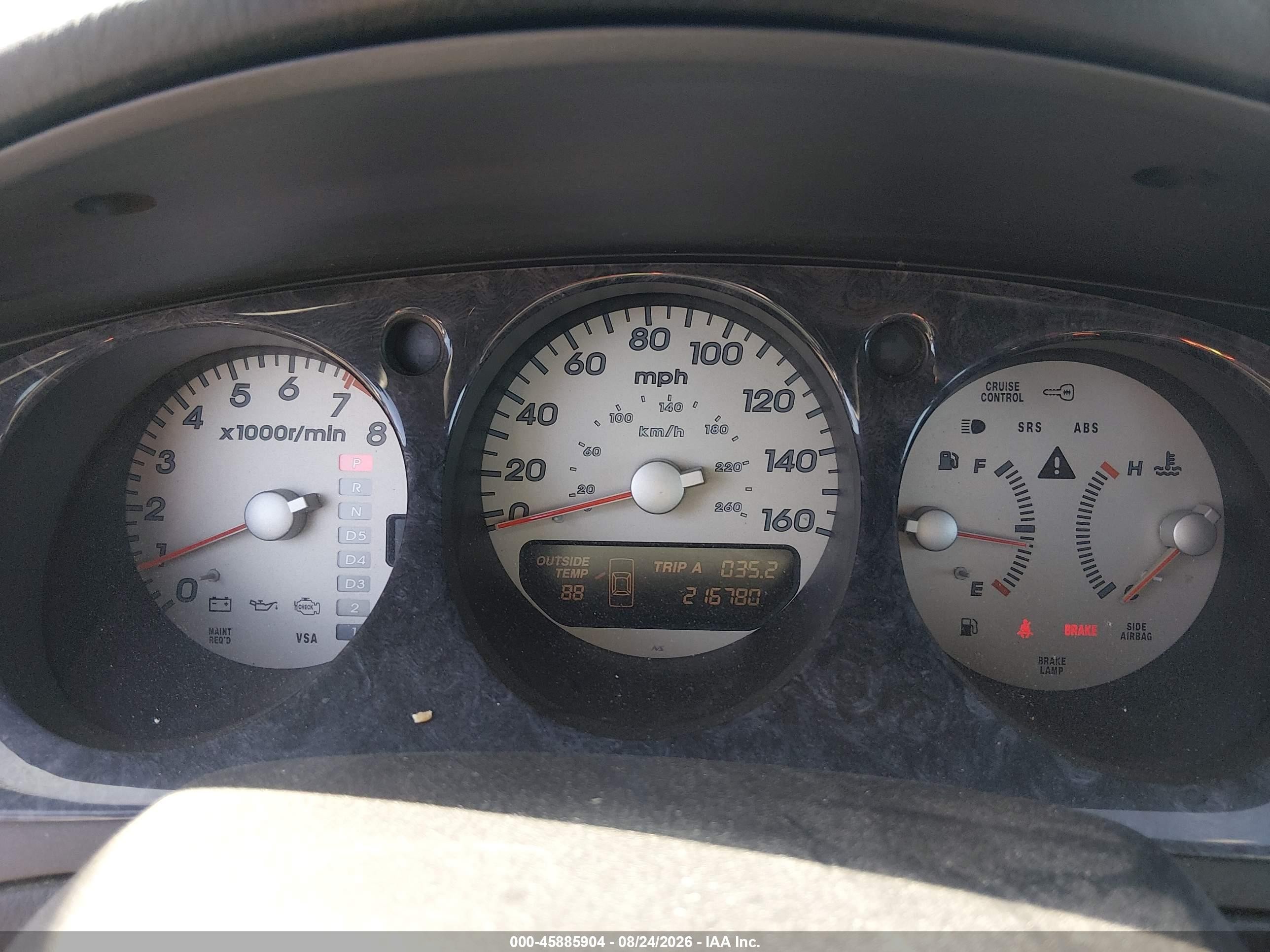 2001 Acura Cl 3.2 Type S Silver vin: 19UYA42631A028087