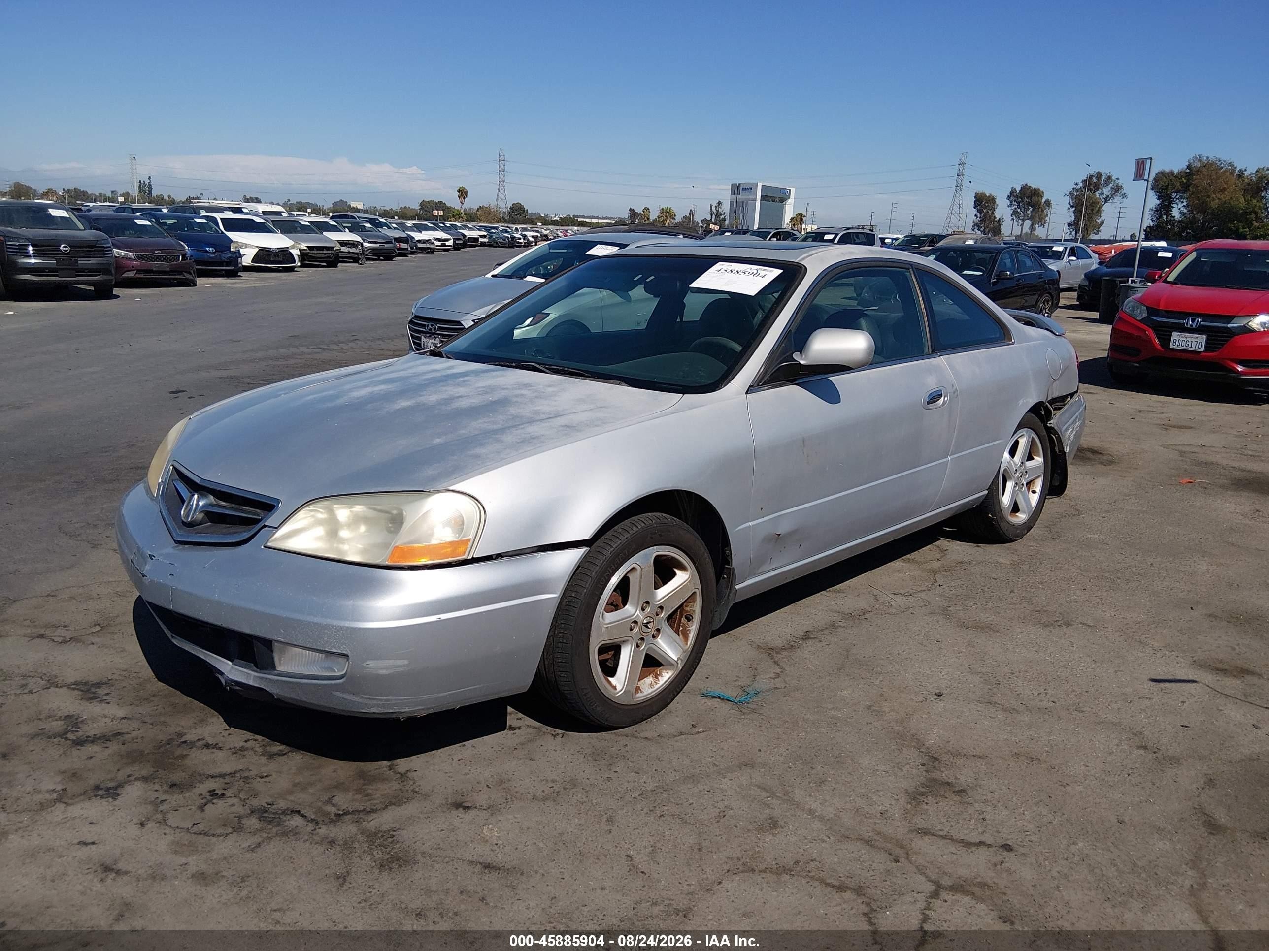 2001 Acura Cl 3.2 Type S Silver vin: 19UYA42631A028087