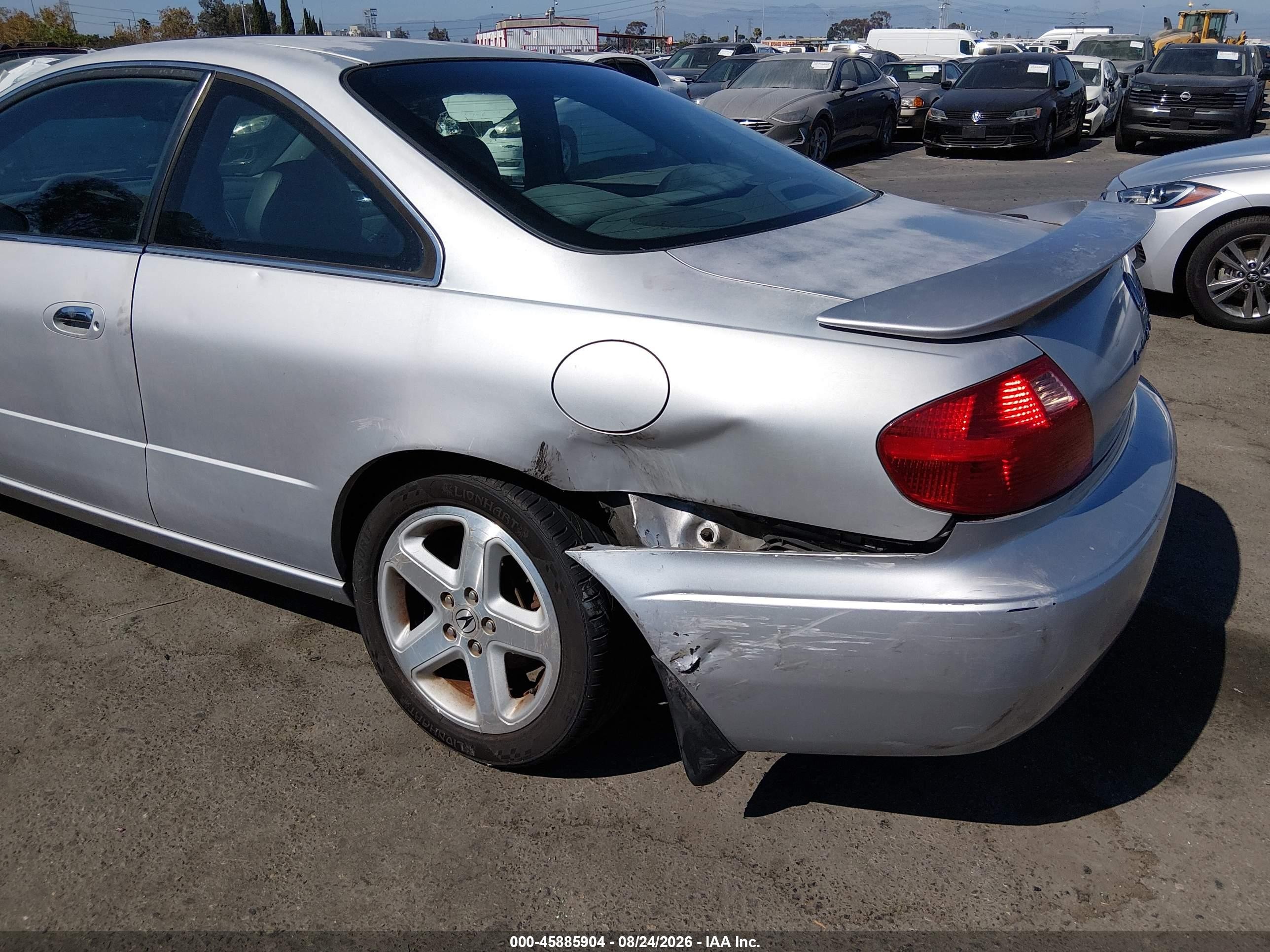 2001 Acura Cl 3.2 Type S Silver vin: 19UYA42631A028087