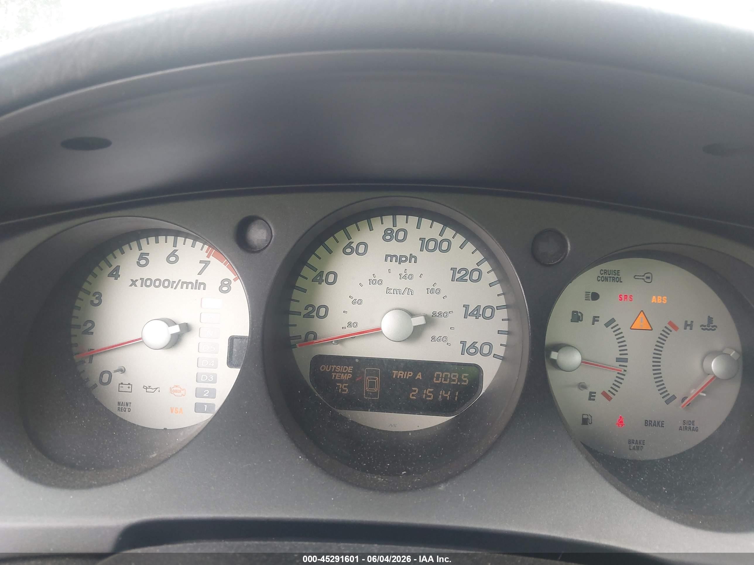 2001 Acura Cl 3.2 Type S Silver vin: 19UYA42711A033023