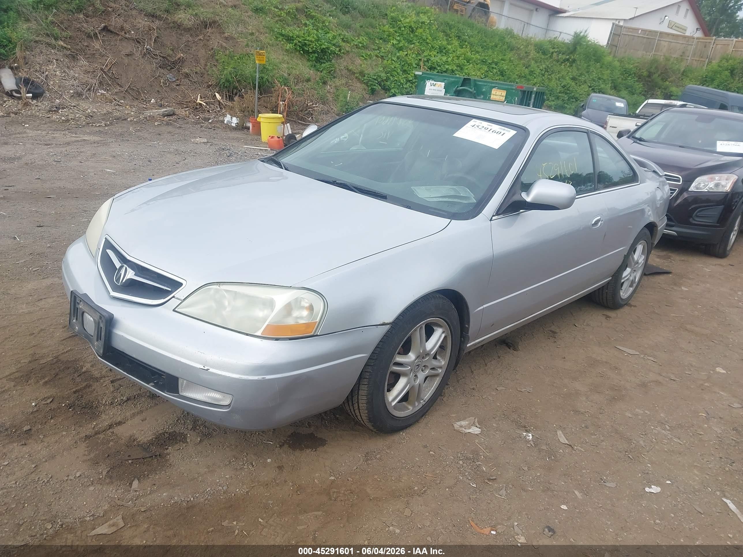 2001 Acura Cl 3.2 Type S Silver vin: 19UYA42711A033023