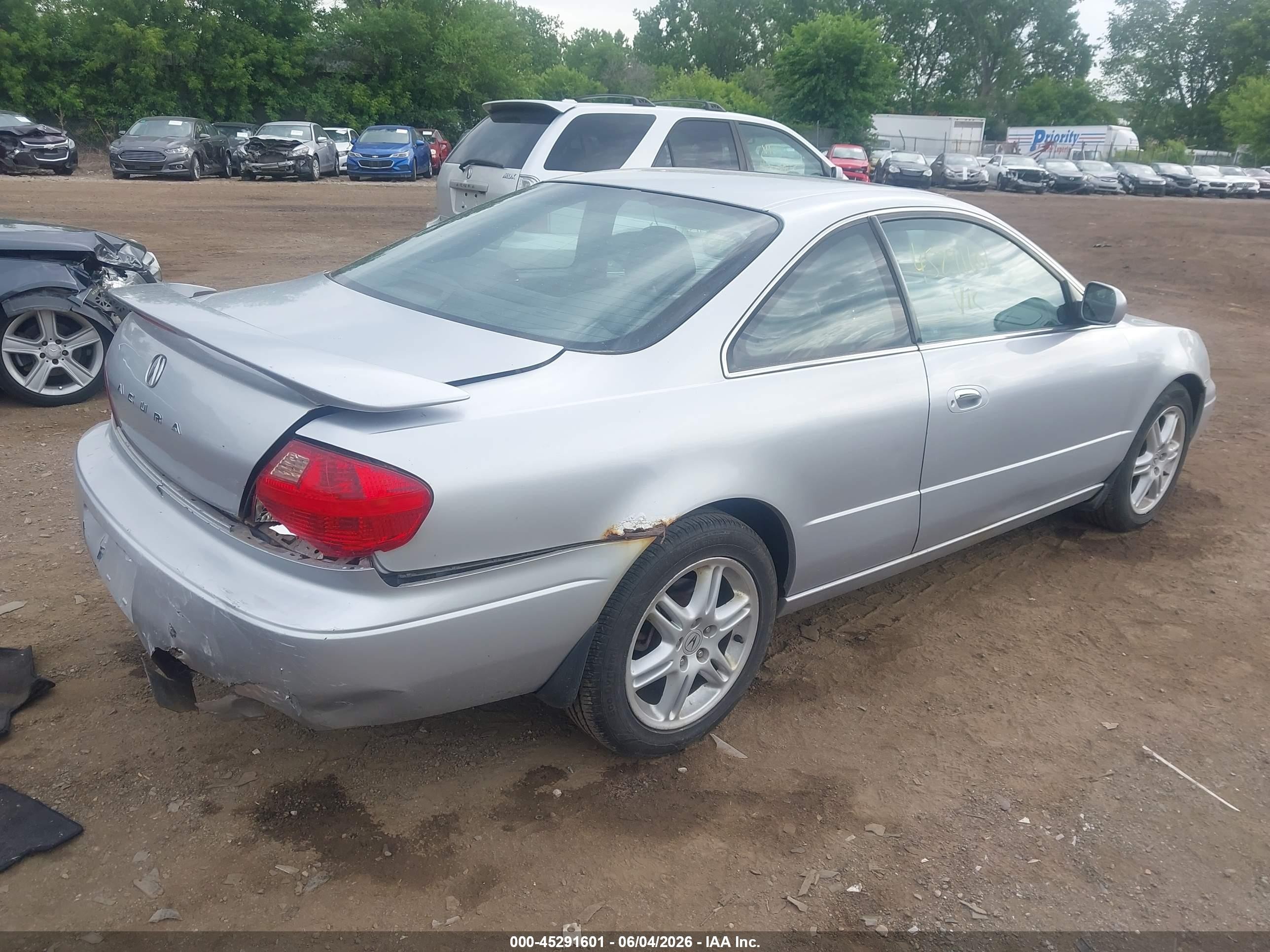 2001 Acura Cl 3.2 Type S Silver vin: 19UYA42711A033023