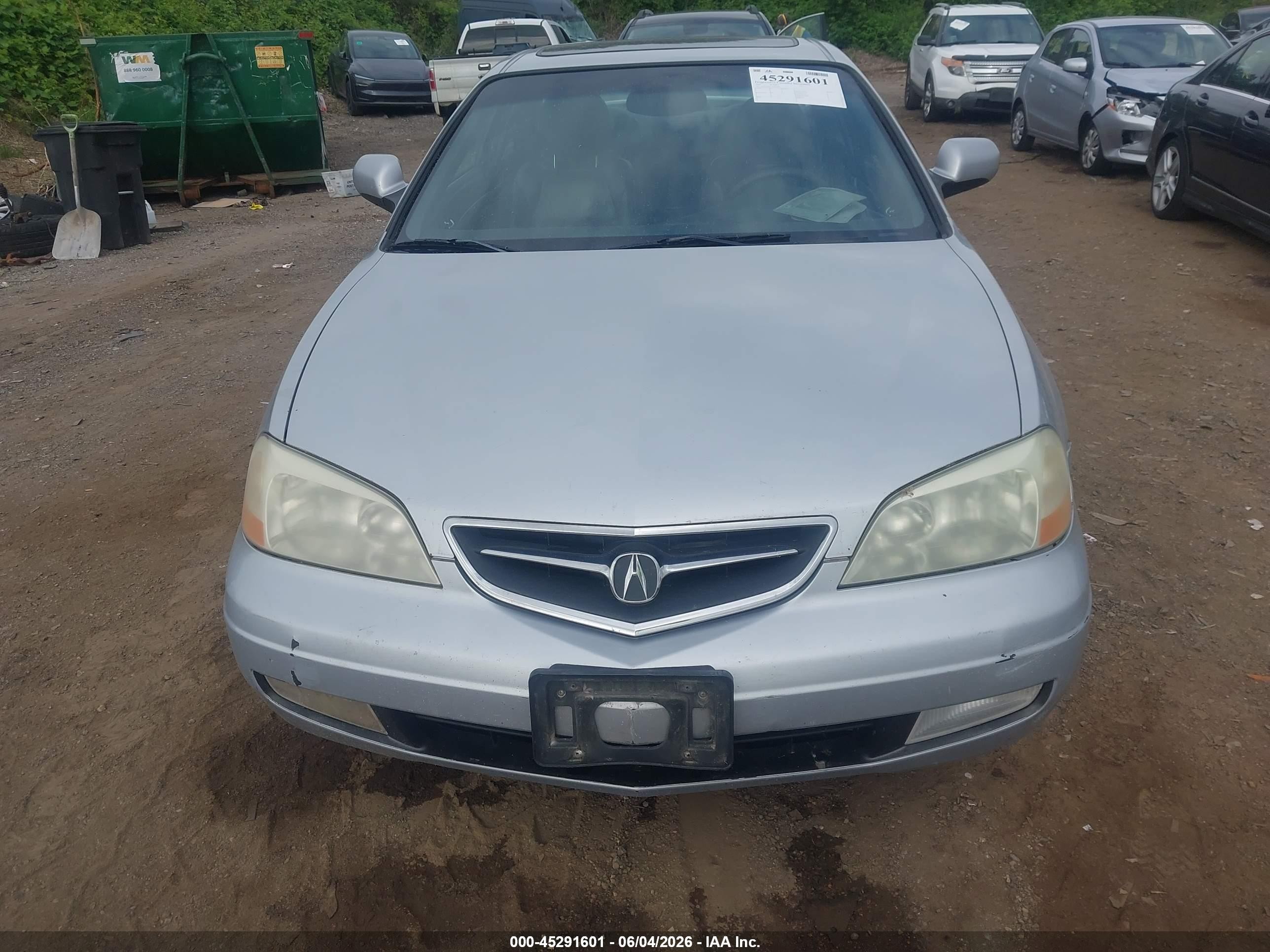 2001 Acura Cl 3.2 Type S Silver vin: 19UYA42711A033023