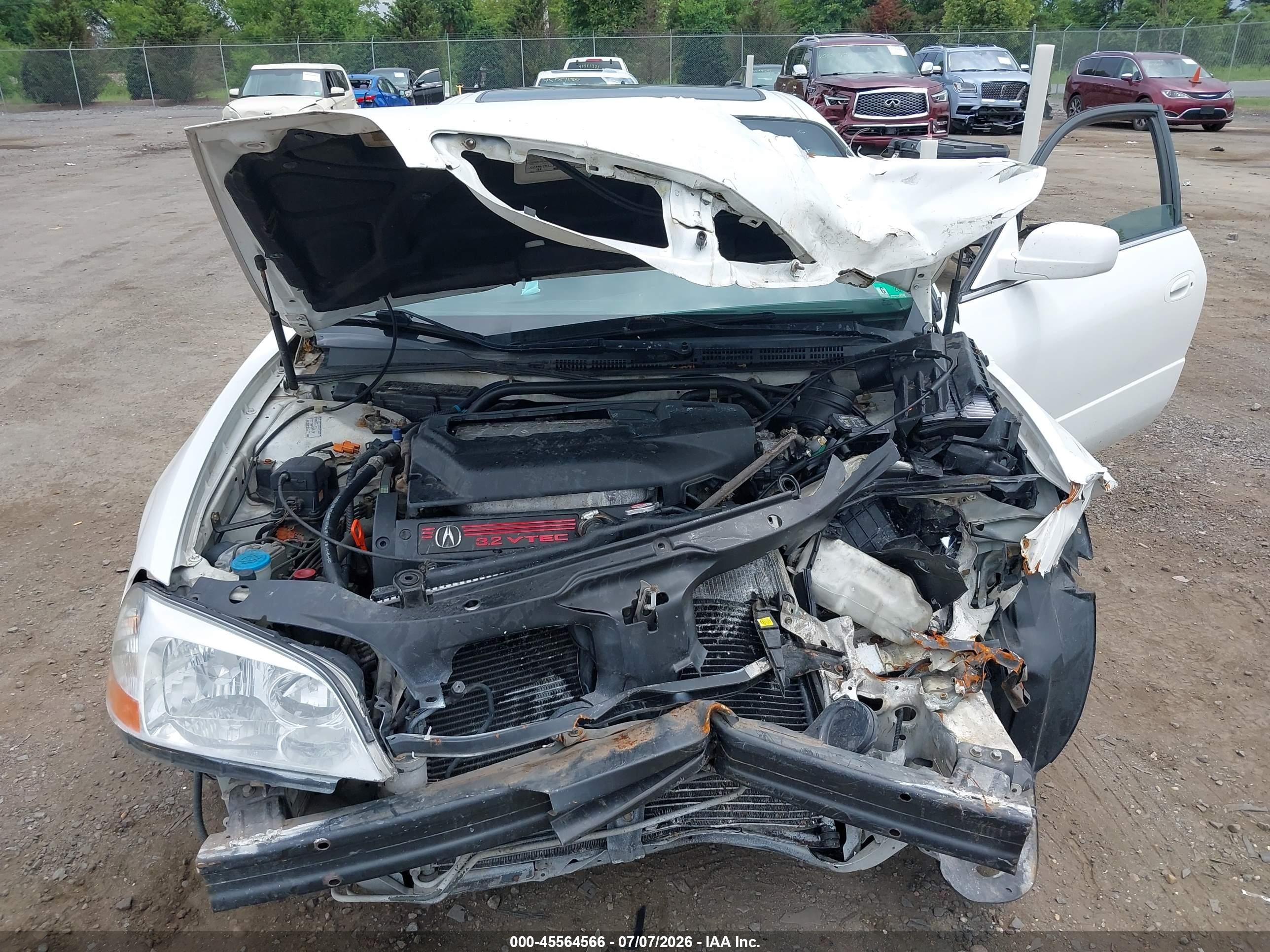 2003 Acura Cl 3.2 Type S White vin: 19UYA42753A011223